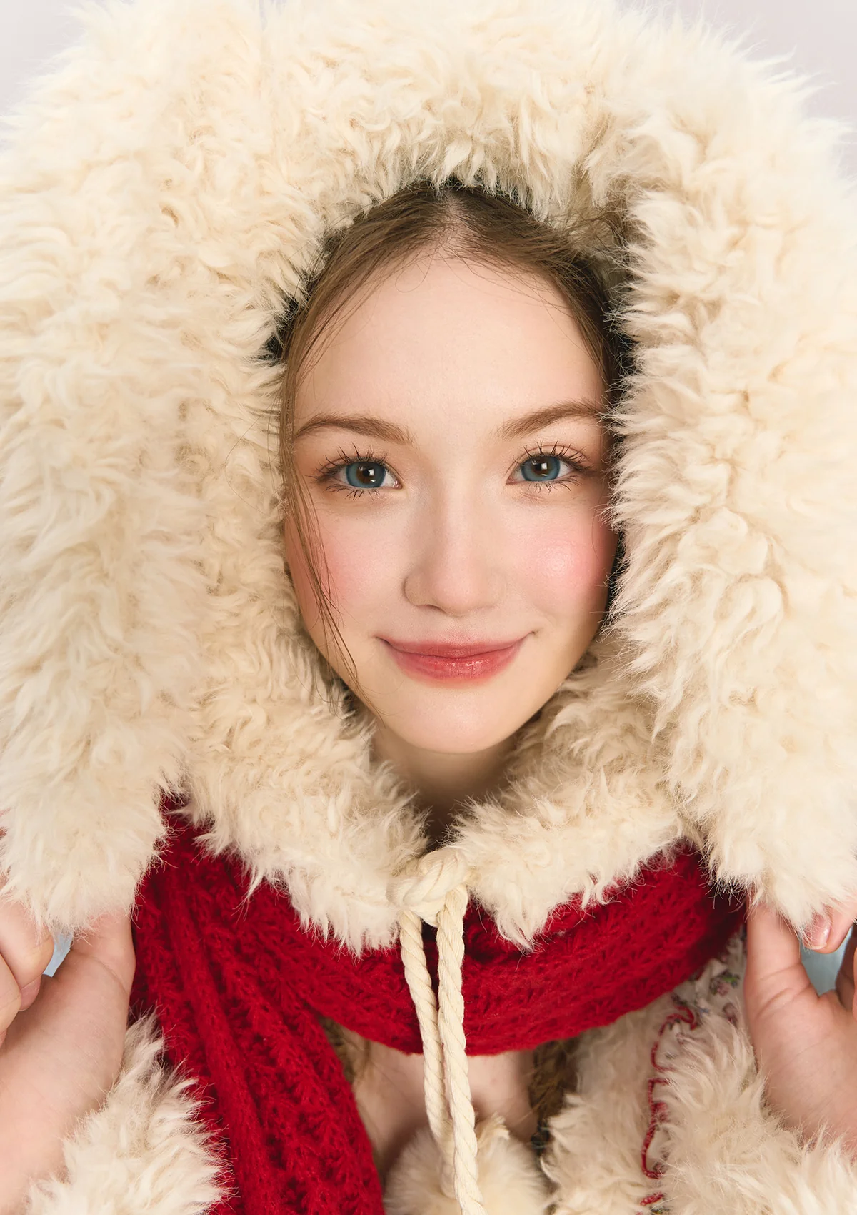 Berry Katie Rabbit Plush Coat - Thrancidy