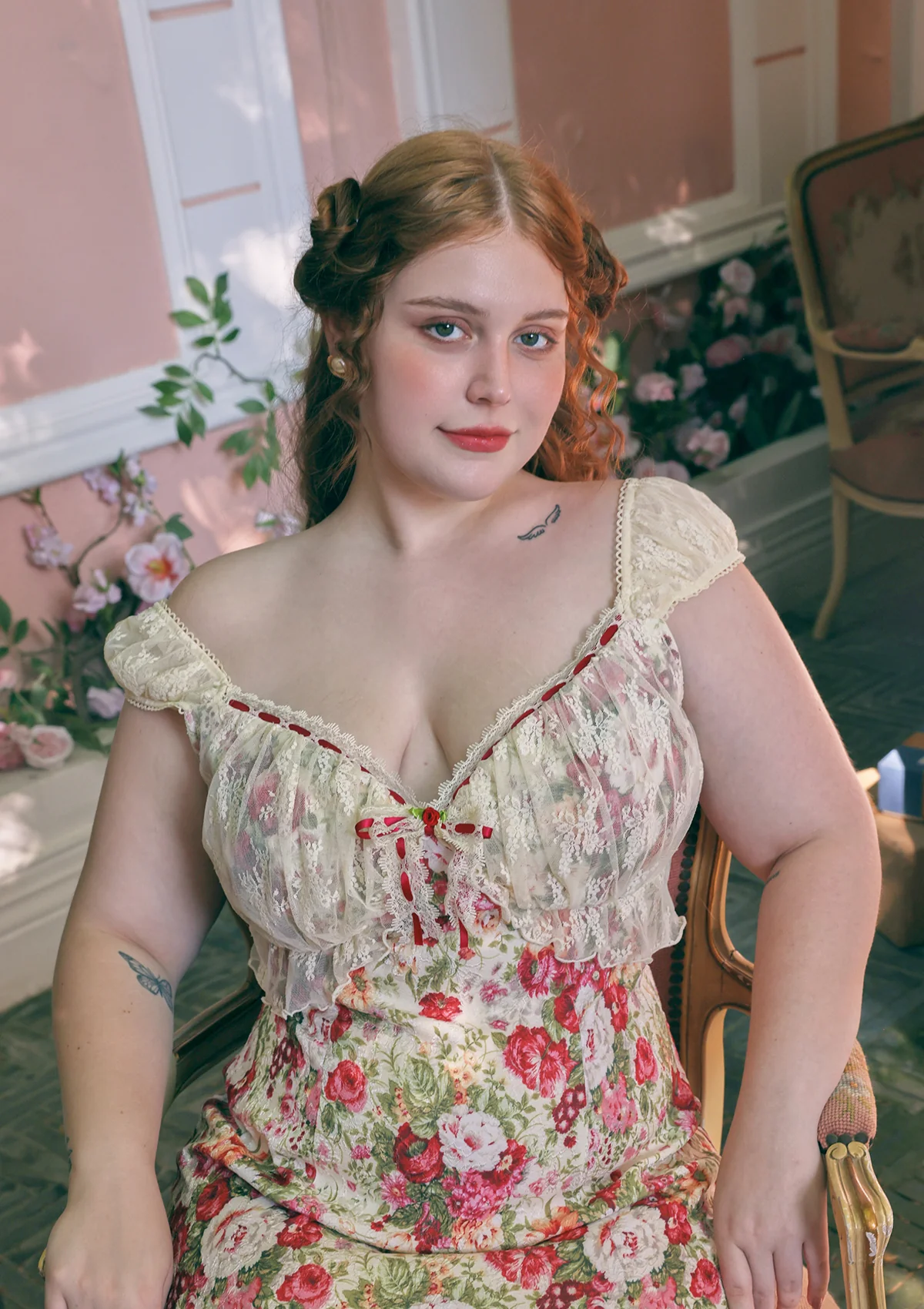 Curve & Plus The Blossom Of Wealth Dress - Thrancidy