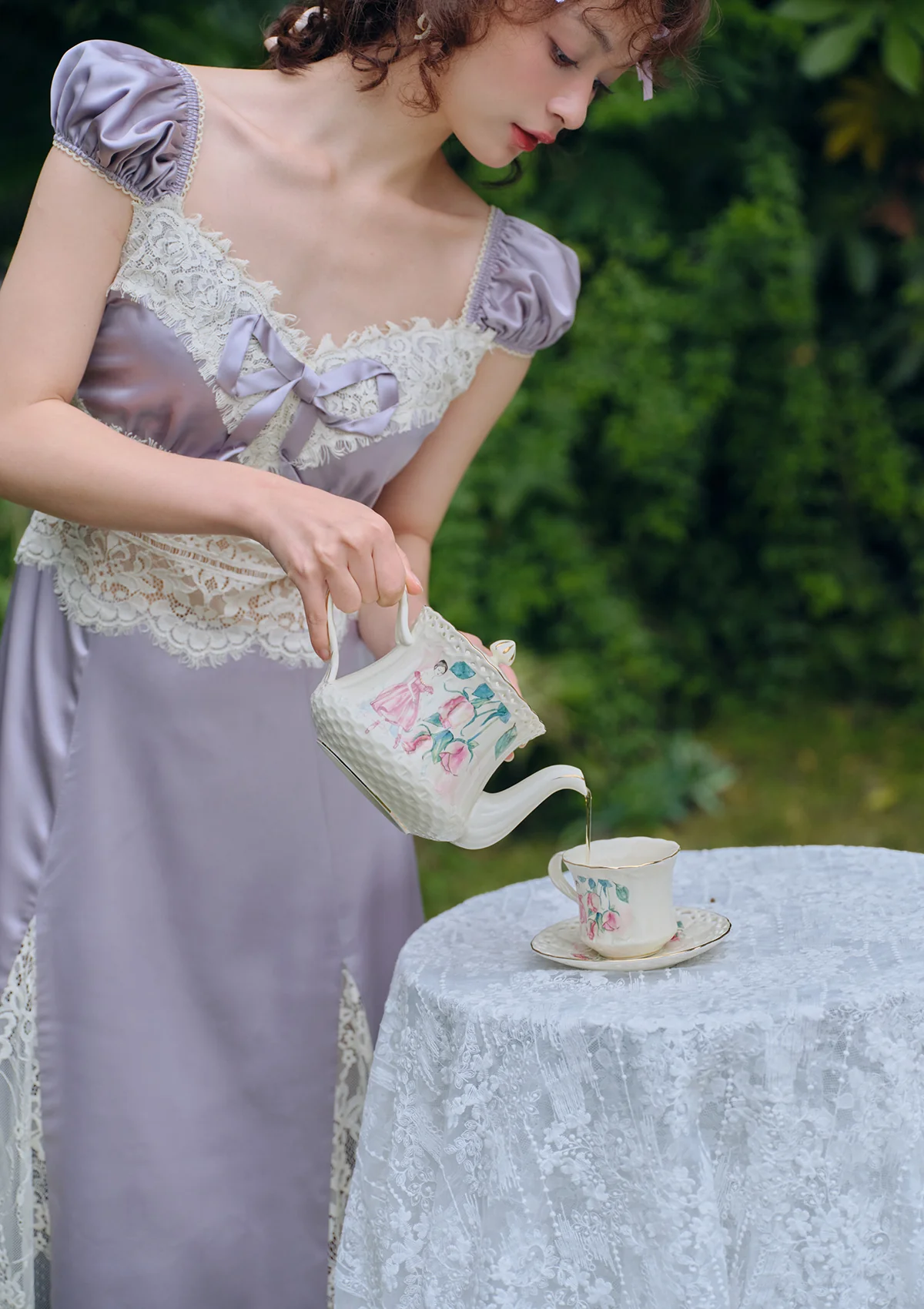 Rosace Lavande Dress - Thrancidy