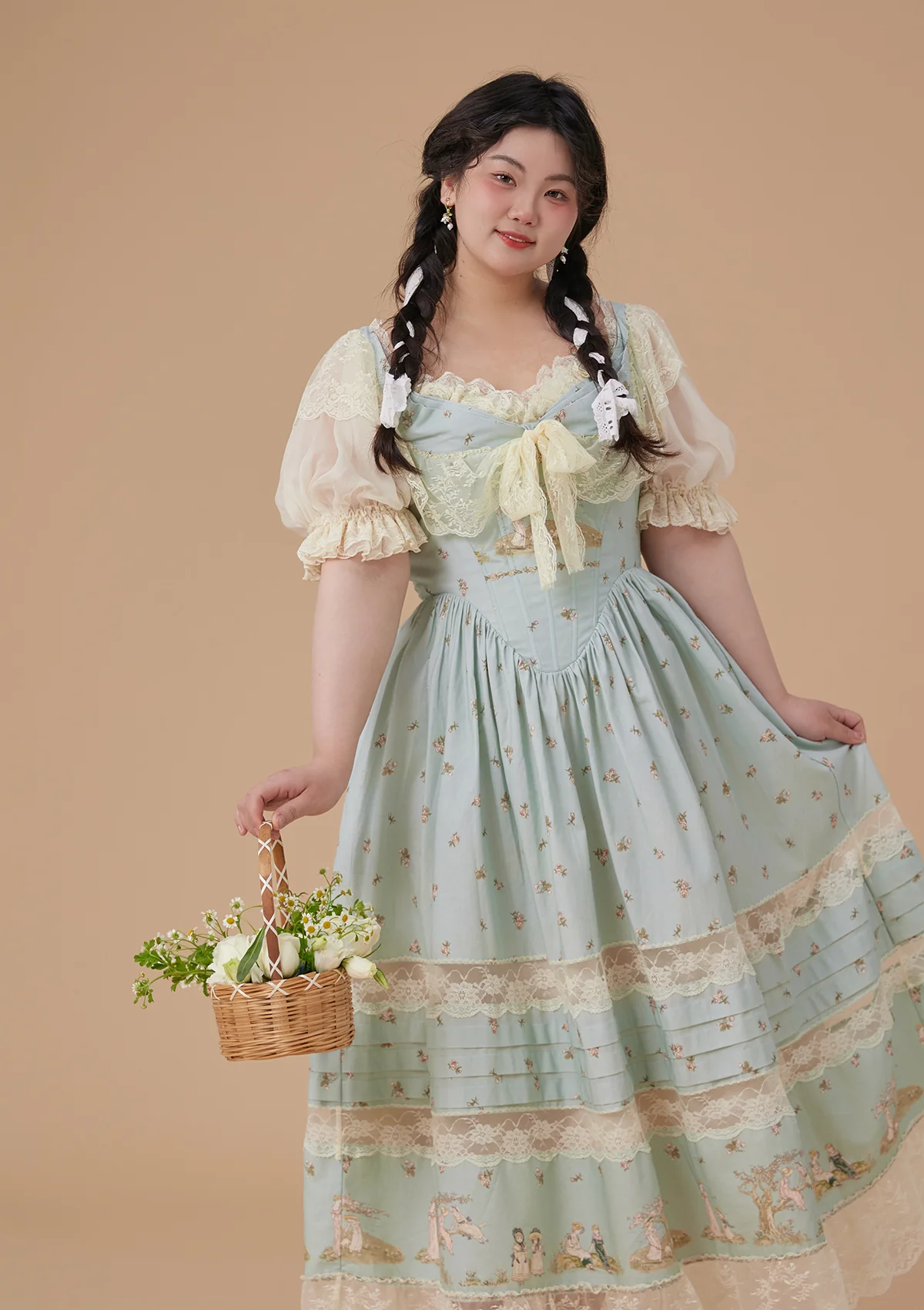 Curve & Plus Woodland Fairy Dress - Thrancidy