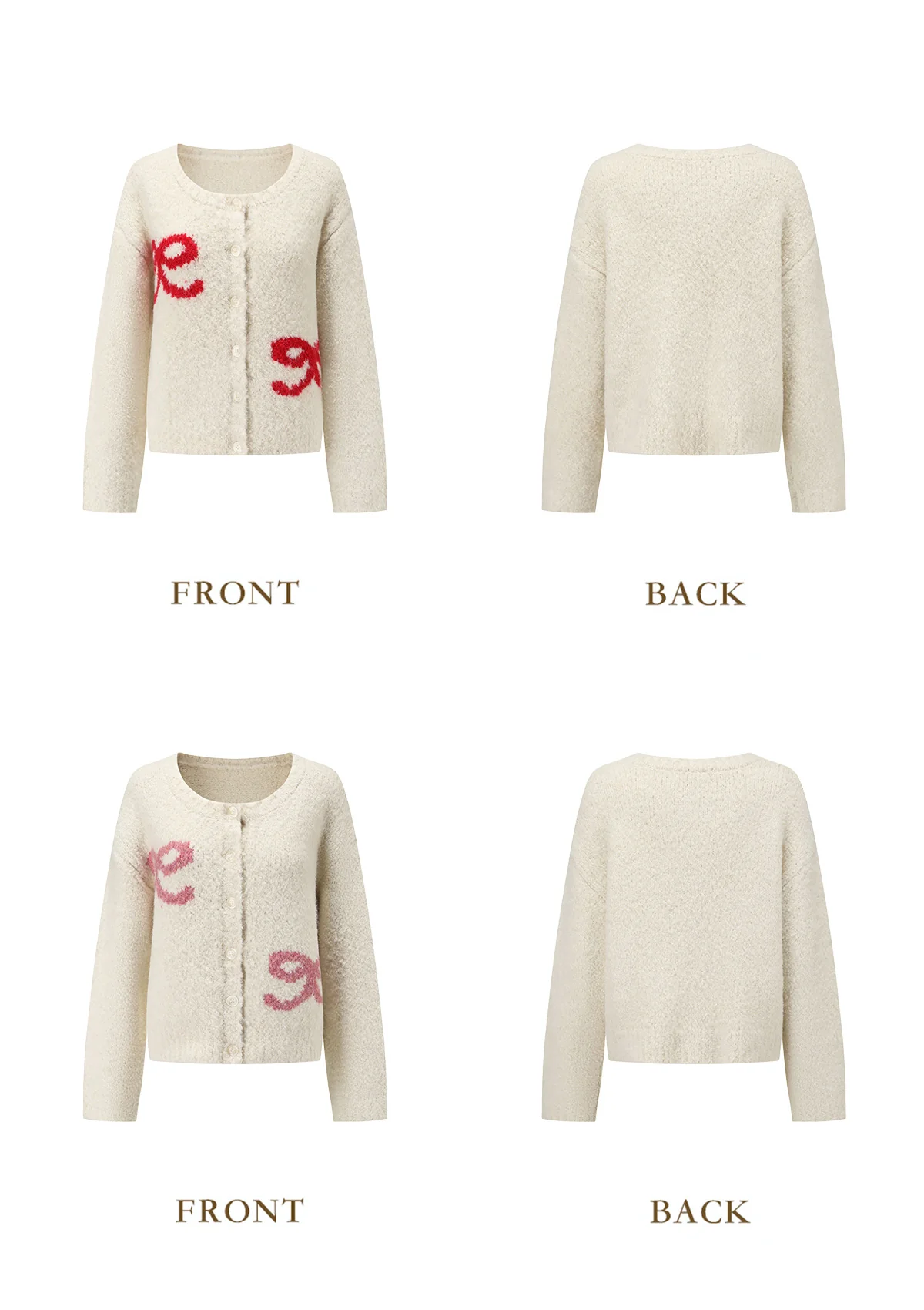 Strawberry Young Sister Knit Cardigan - Thrancidy