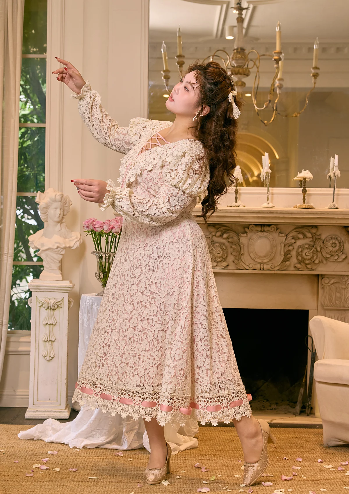 Curve & Plus Monologue Poem of Rose Dress - Thrancidy