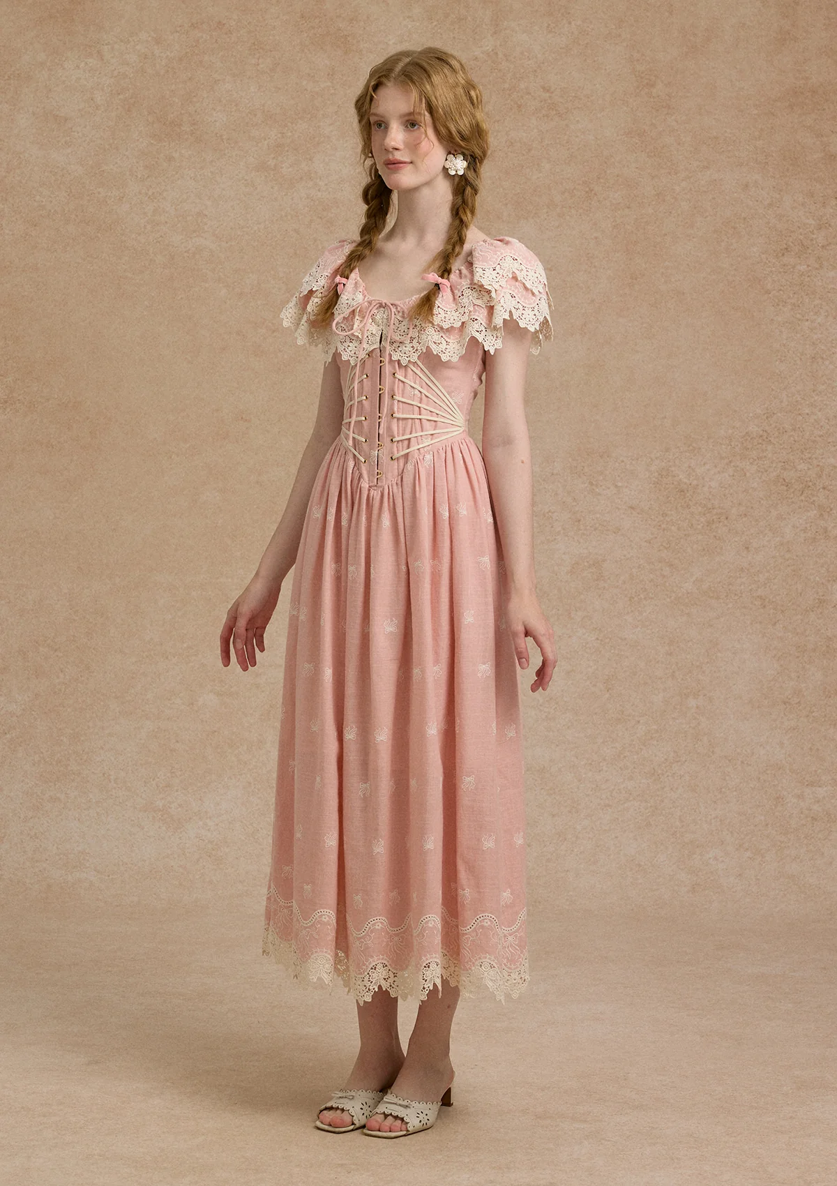 Pink Champagne Corset Dress - Thrancidy