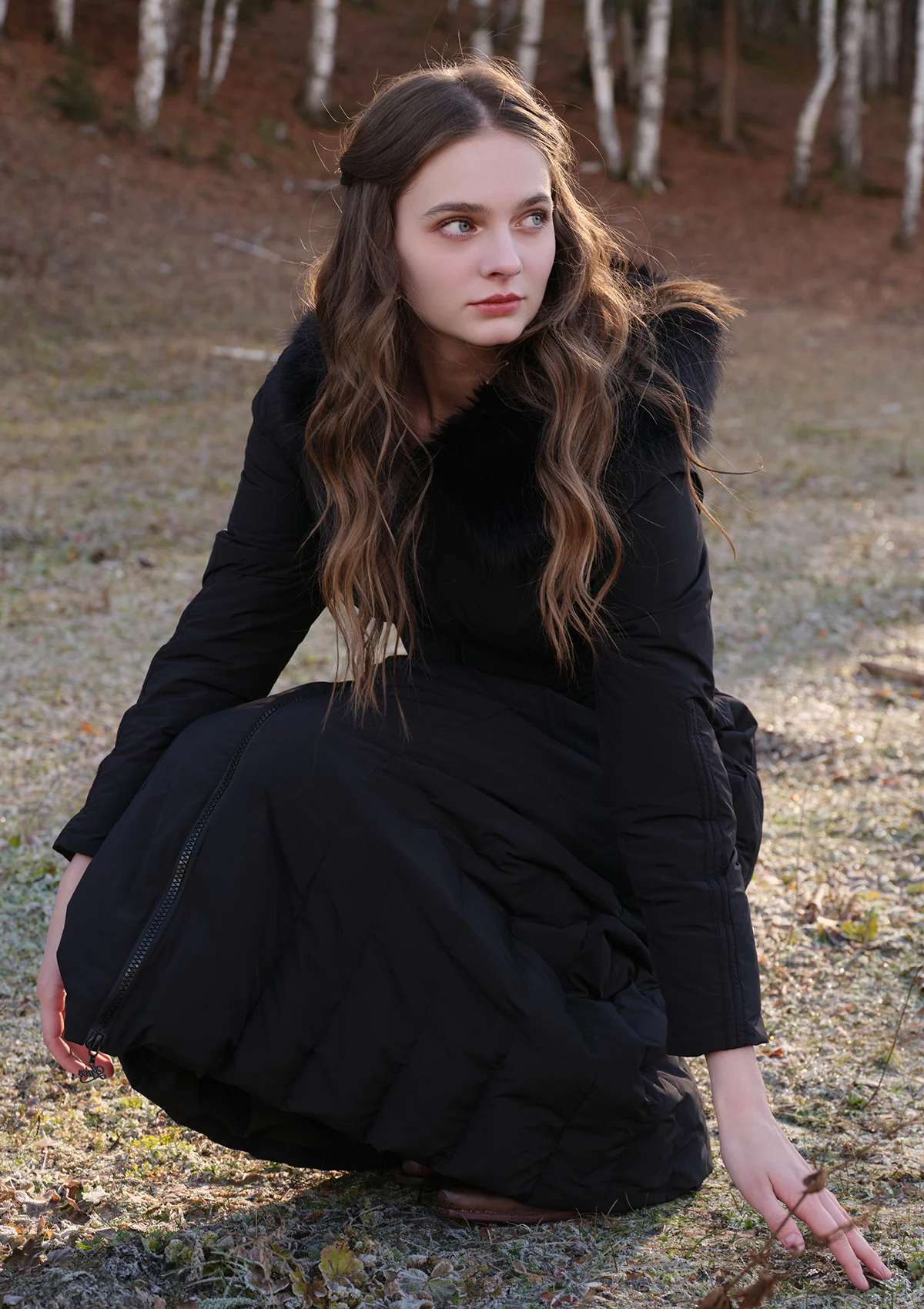 Paper Feather Down Coat(Black) - Thrancidy