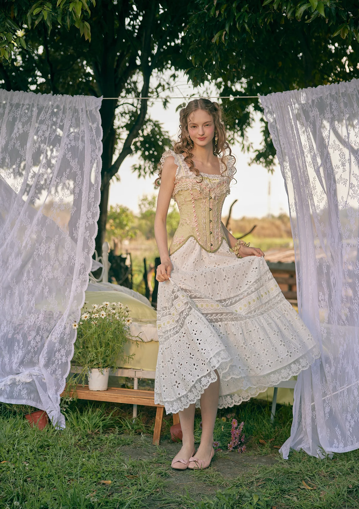 Lime Soda Corset Dress - Thrancidy