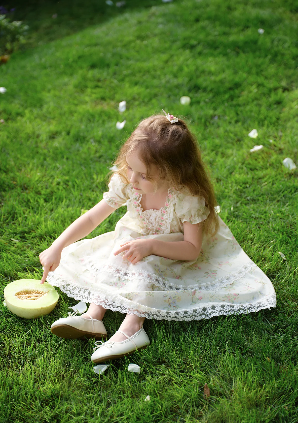 Toddler Girl Garden Tea Party Corset Dress - Thrancidy