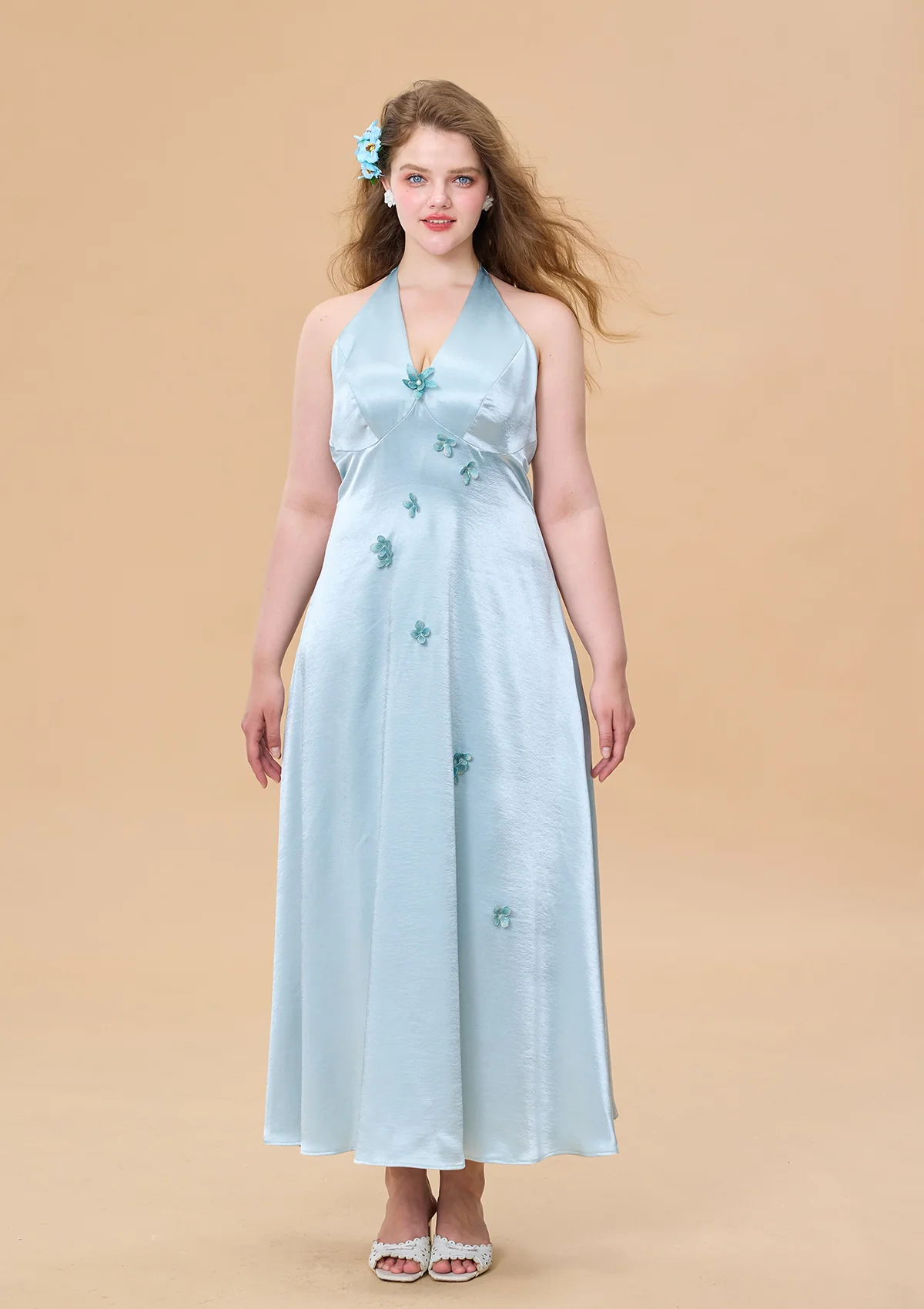 Curve & Plus Butterfly Pearl Dress - Thrancidy