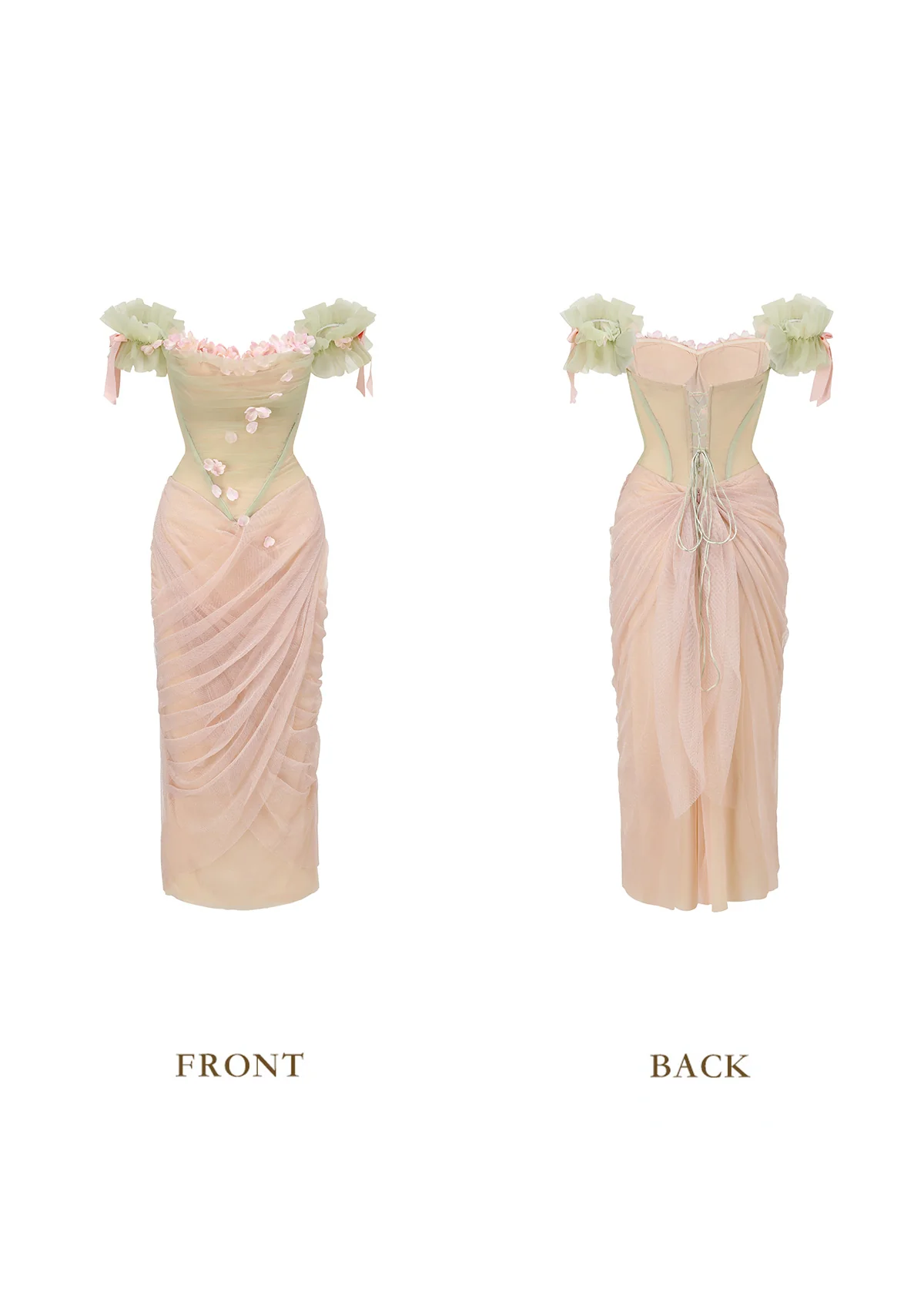 coute Les Fleurs Tomber Dress - Thrancidy