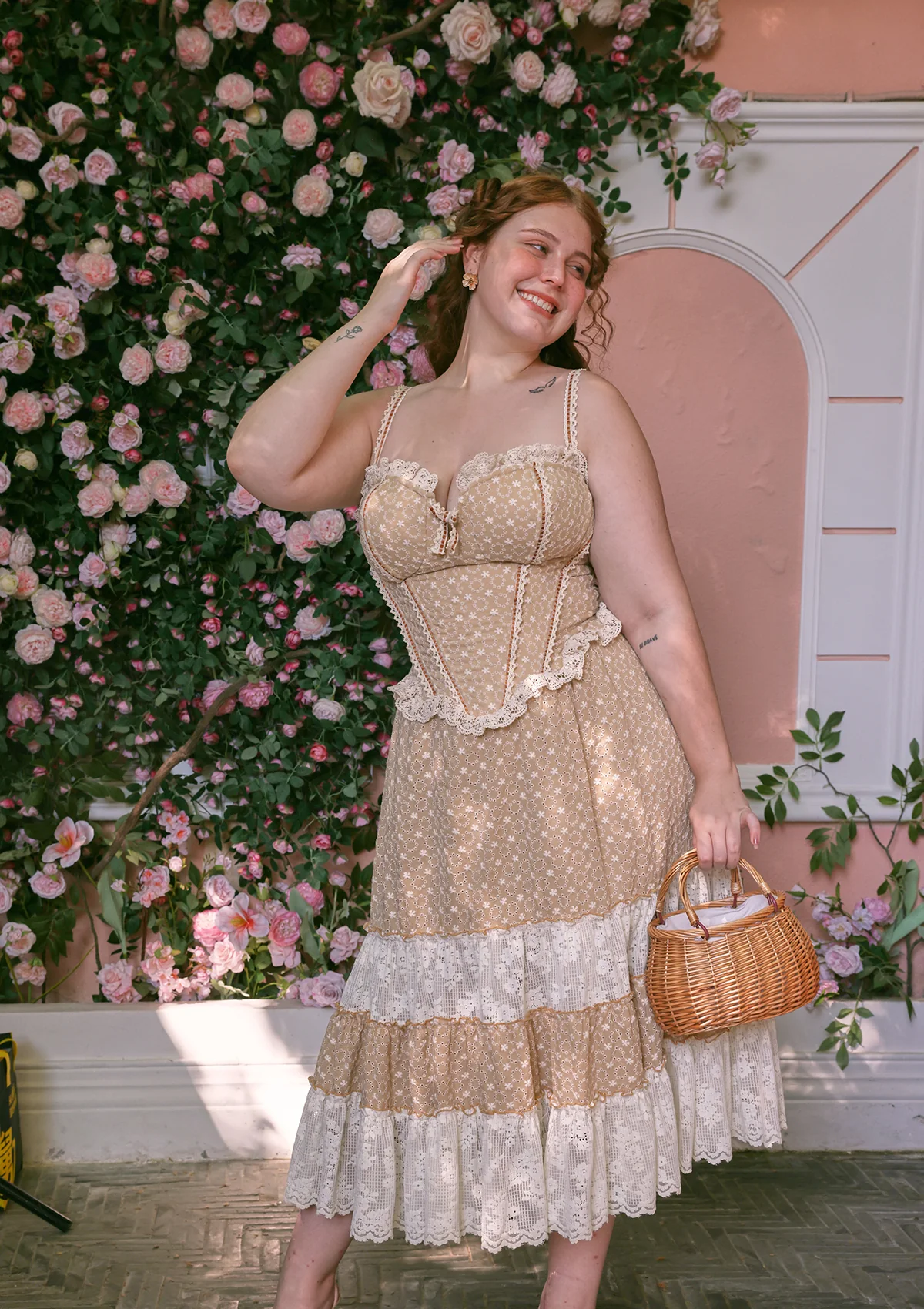 Curve & Plus Miss Cinnamon Corset Dress - Thrancidy