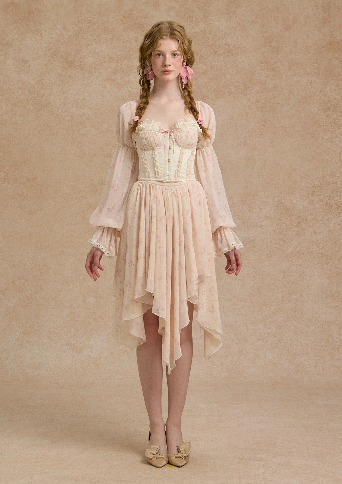 Girl Floral Notes Skirt - Thrancidy