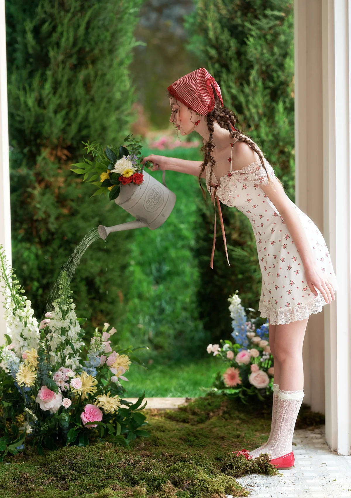 The Little Red Rose Dress - Thrancidy