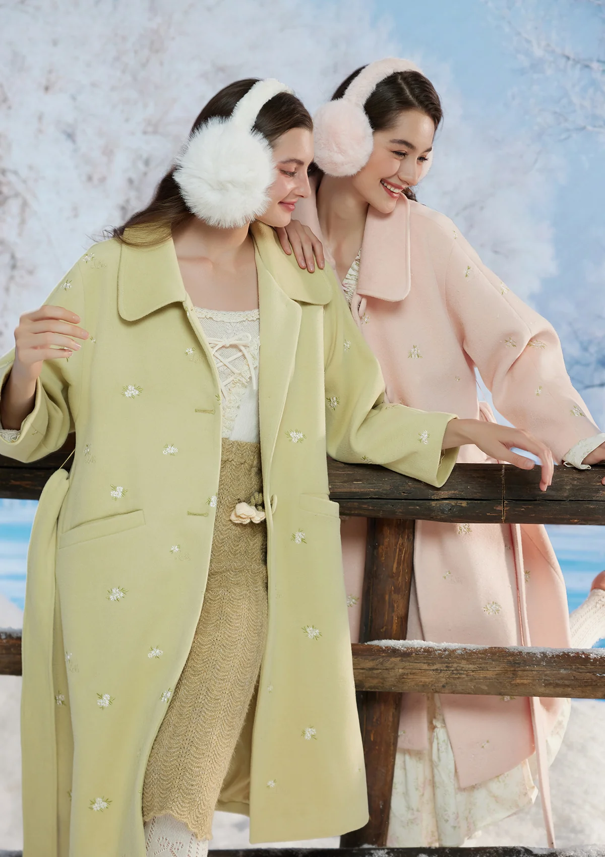 Blushy Wasabi Coat - Thrancidy