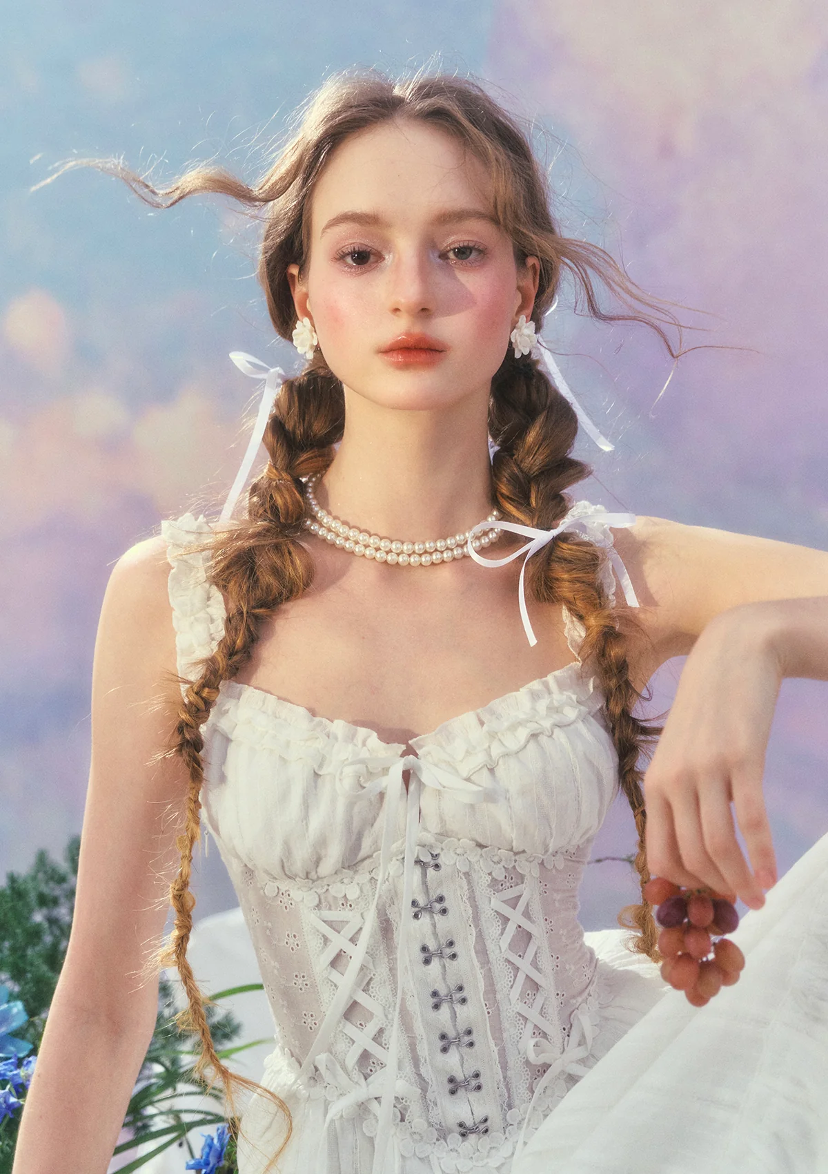 White Dream Tide Corset Dress - Thrancidy