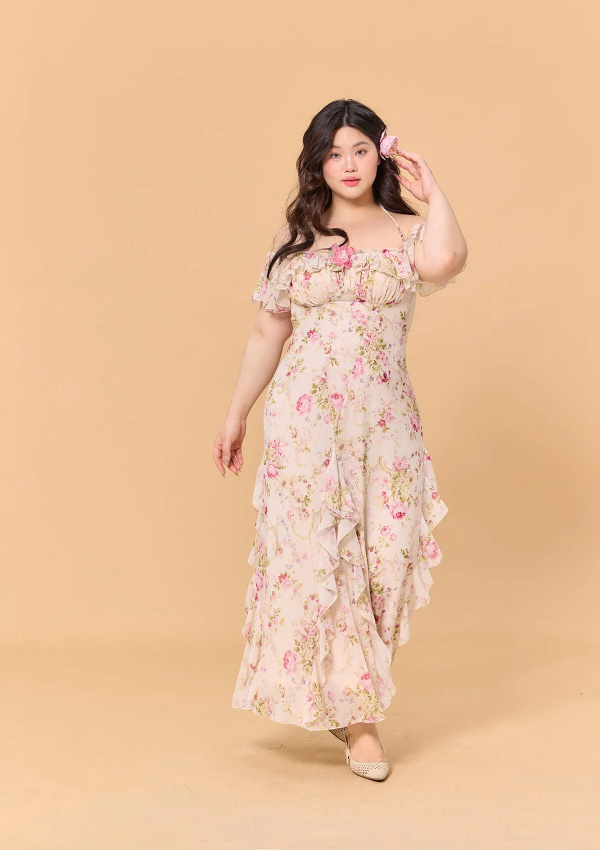 Curve & Plus Blooming in the Sun Dress - Thrancidy