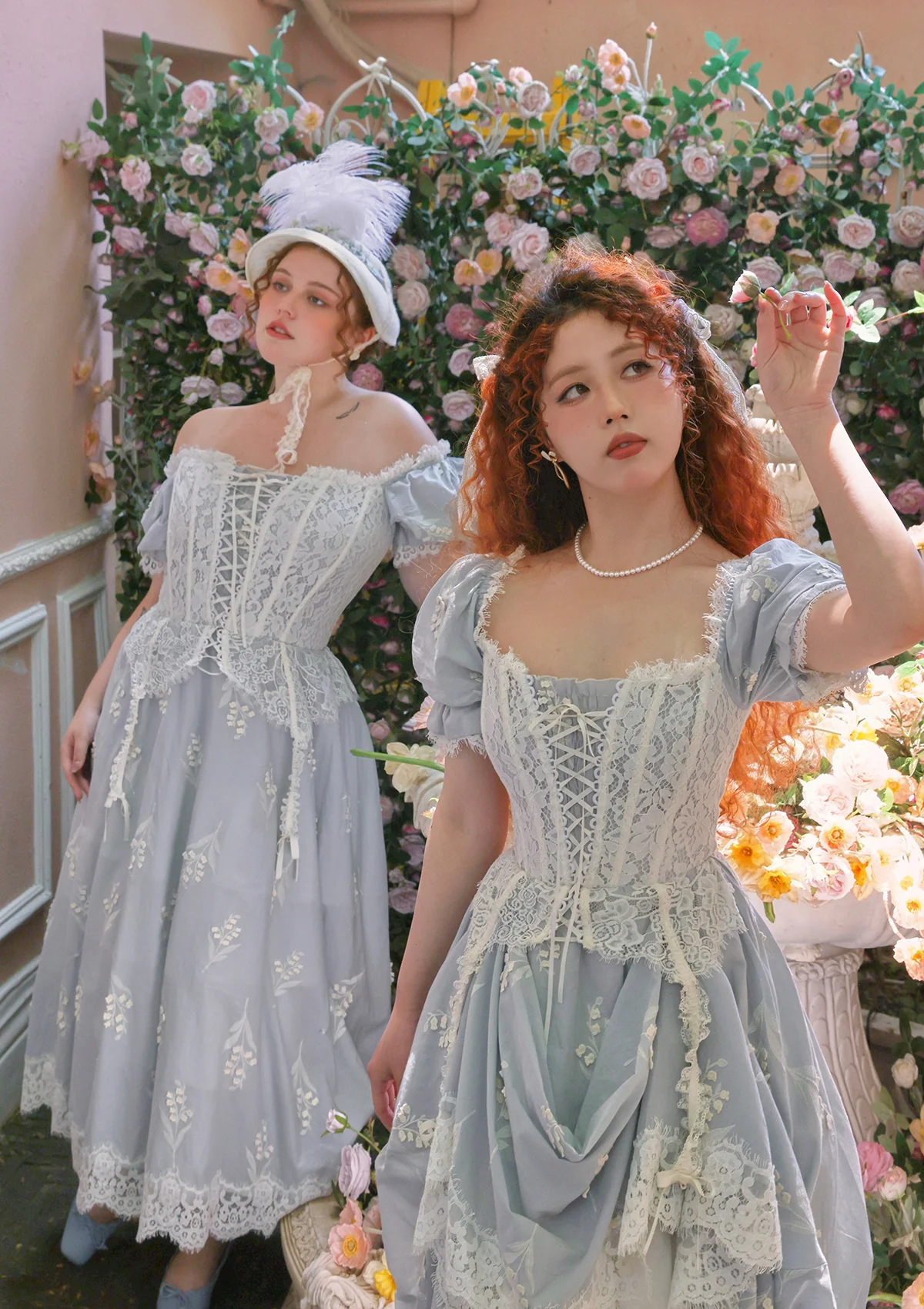 Curve & Plus Princess Lily of the Vally Corset Dress - Thrancidy