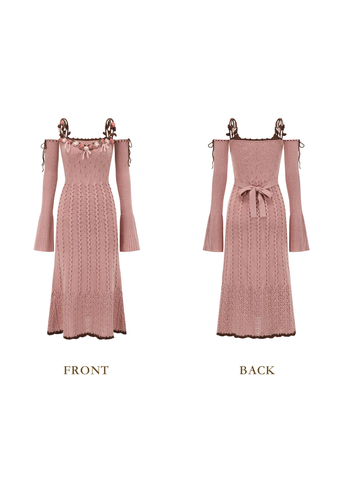 Floral Juliette Knitted Dress - Thrancidy