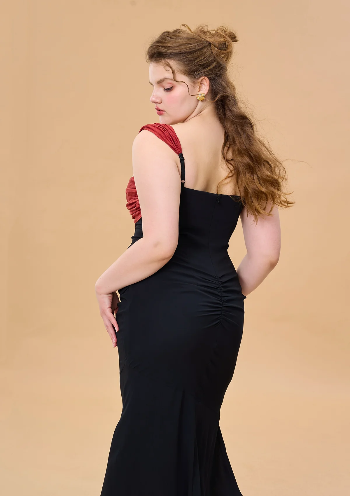 Curve & Plus Shaking the Wine Glass Corset Dress - Thrancidy