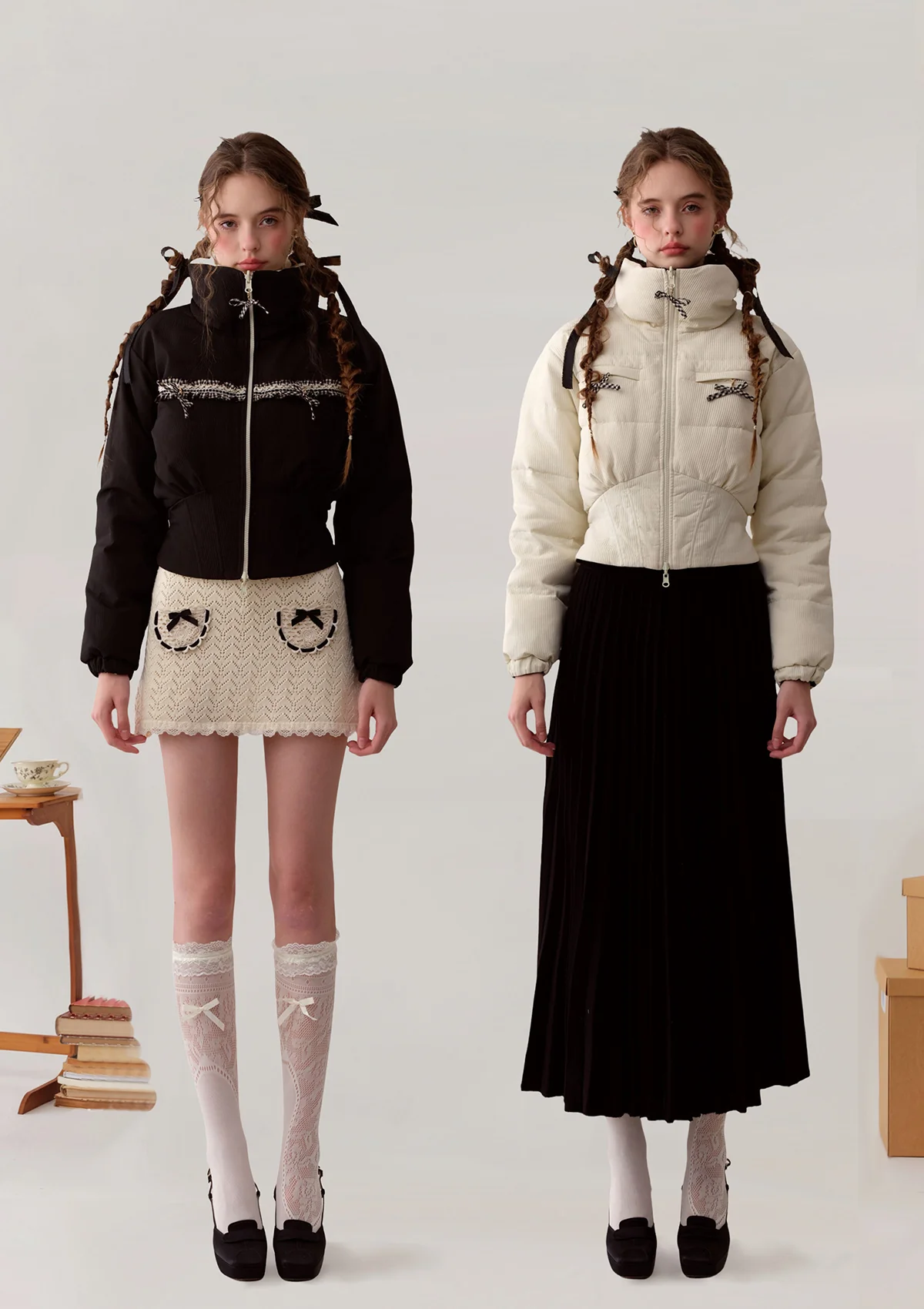 Blackberry Donazi Reversible 2-in-1 Down Jacket - Thrancidy