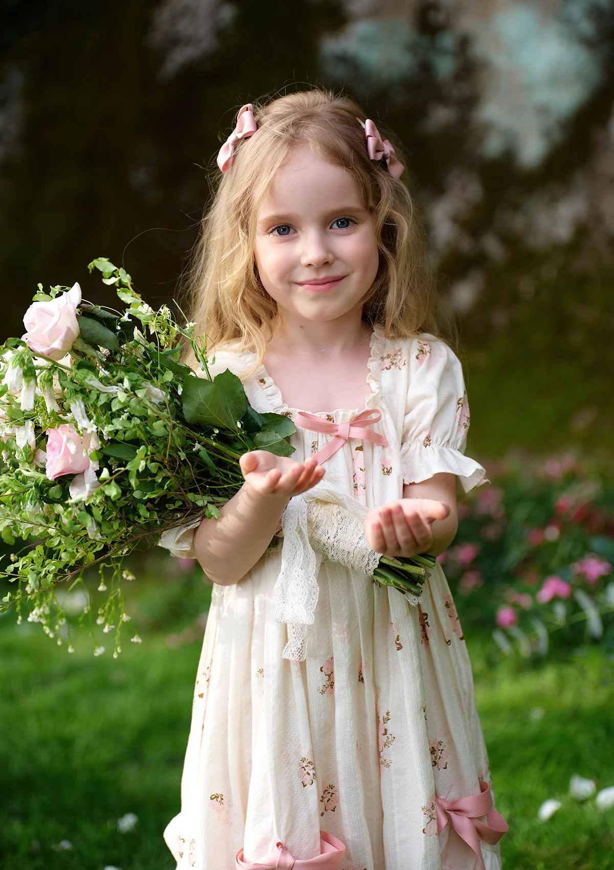 Toddler Girl Rose's Smile Dress - Thrancidy