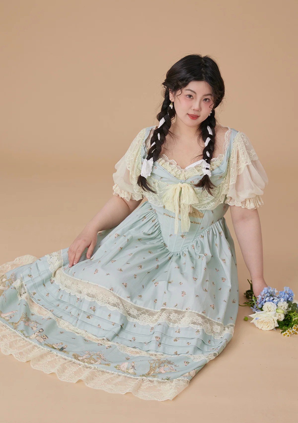 Curve & Plus Woodland Fairy Dress - Thrancidy