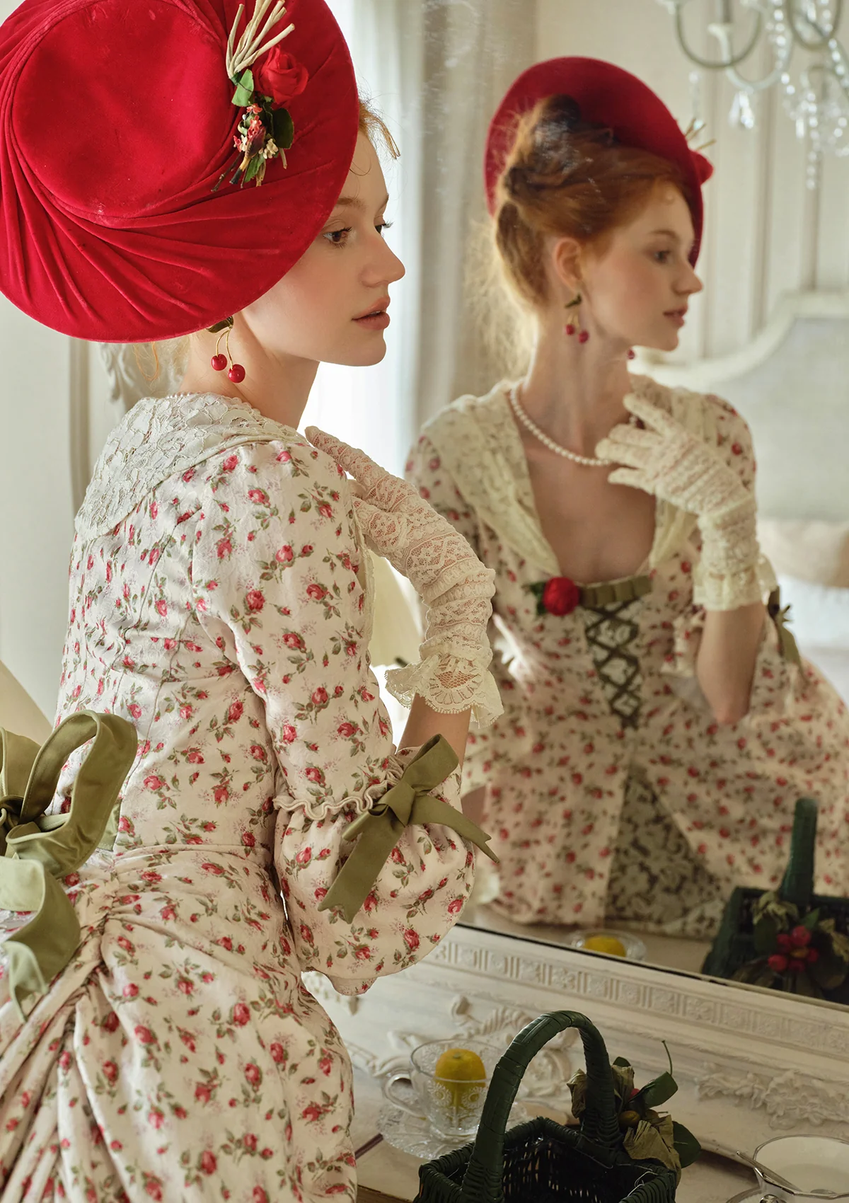 The Feast of Strawberry Bustle Dress - Thrancidy