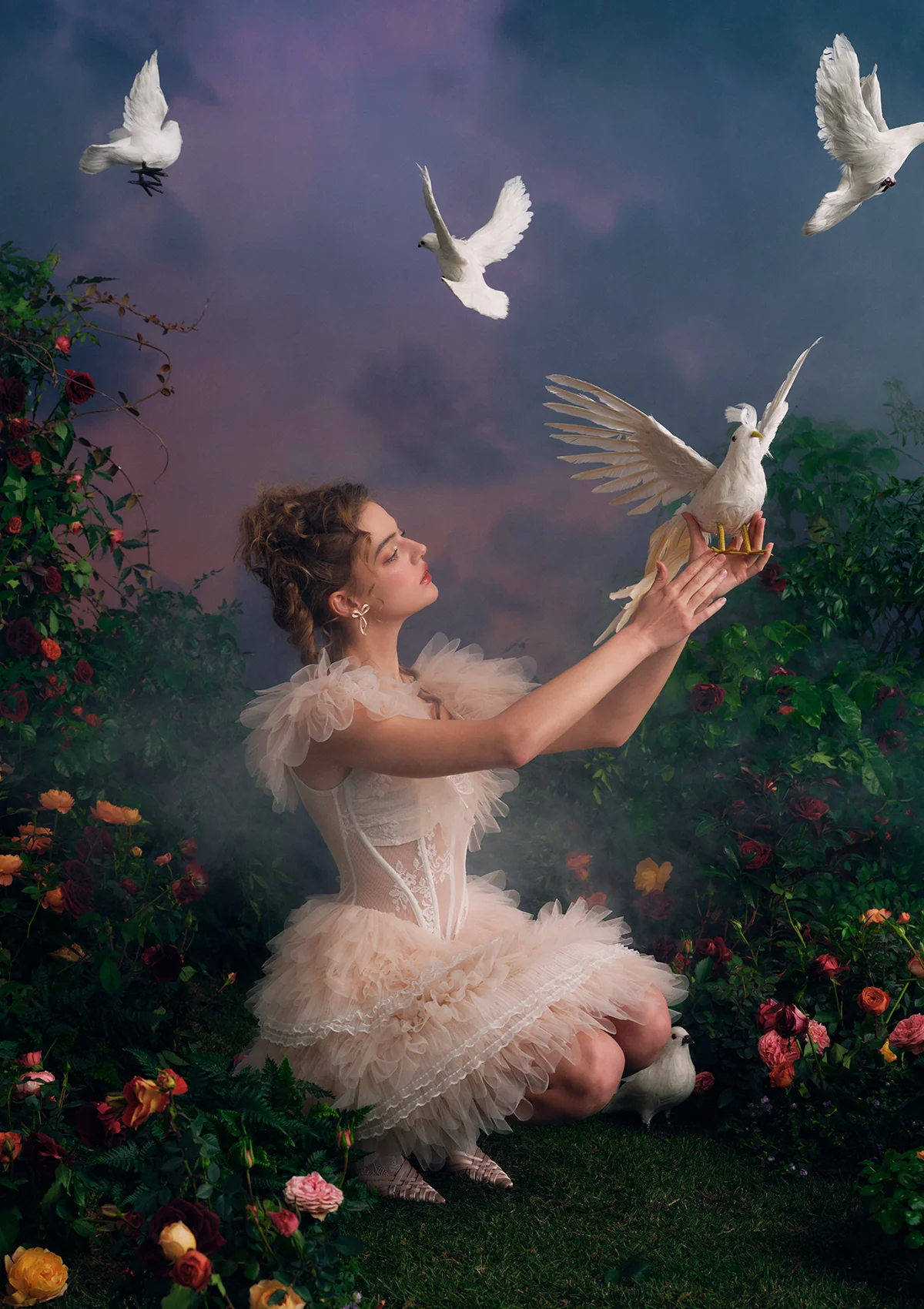 The Befalling of Wings Corset Dress - Thrancidy