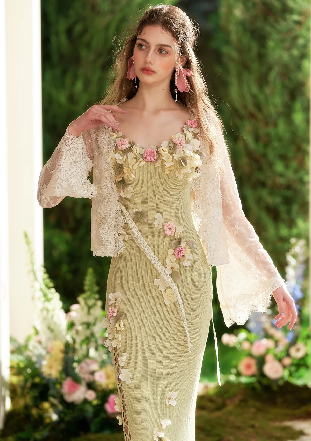 Green Chanson Knit Dress - Thrancidy