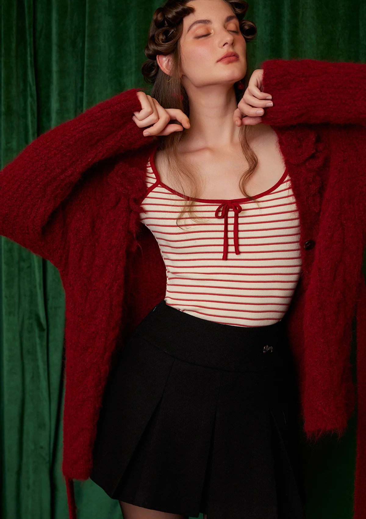 Semi-sweet Chiffon Knit Cardigan - Thrancidy