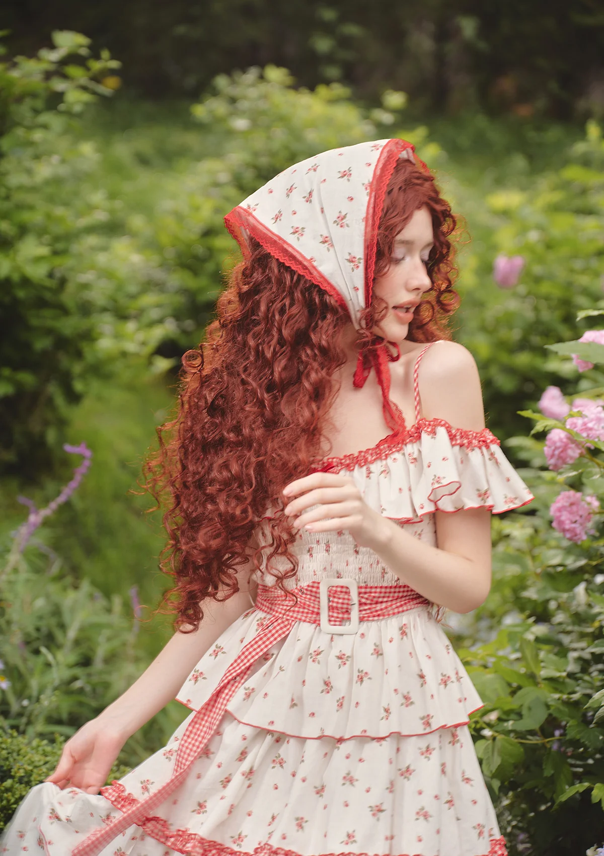 Red Hood Maiden Dress - Thrancidy