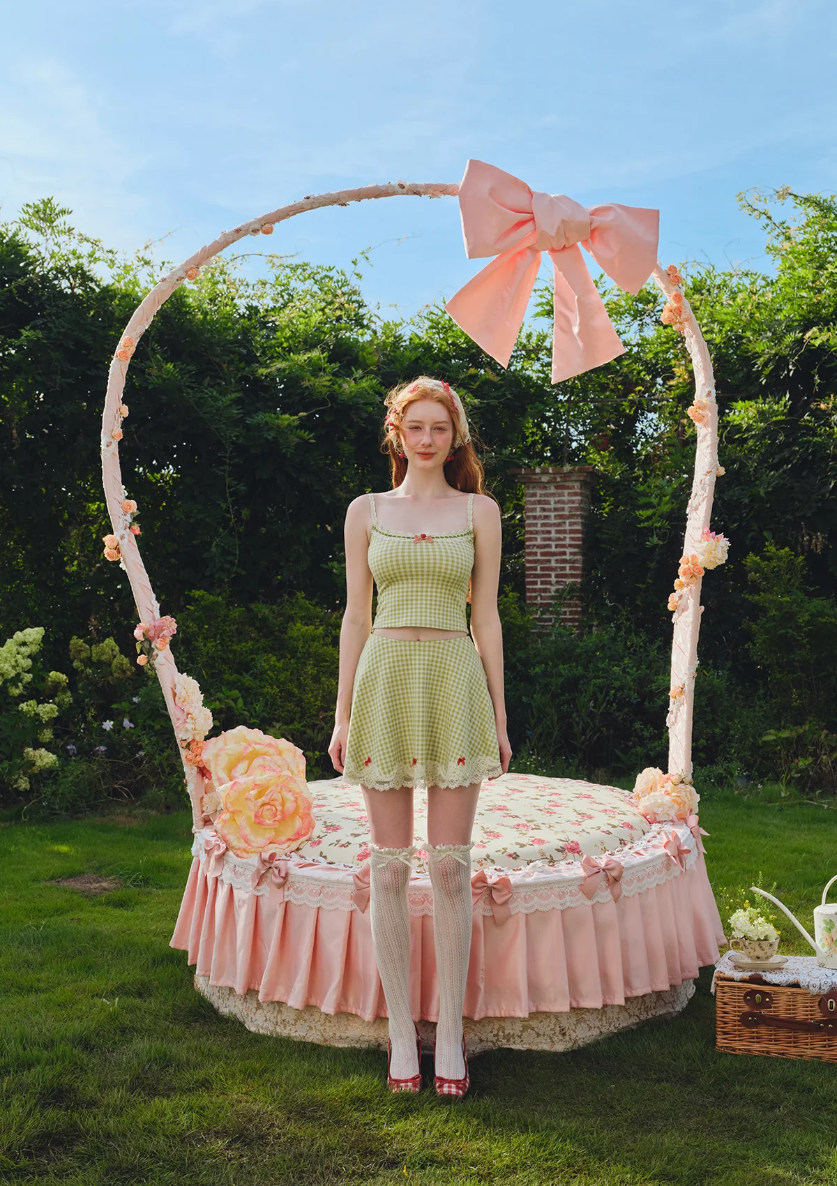 Matcha Cranberry Skirt - Thrancidy