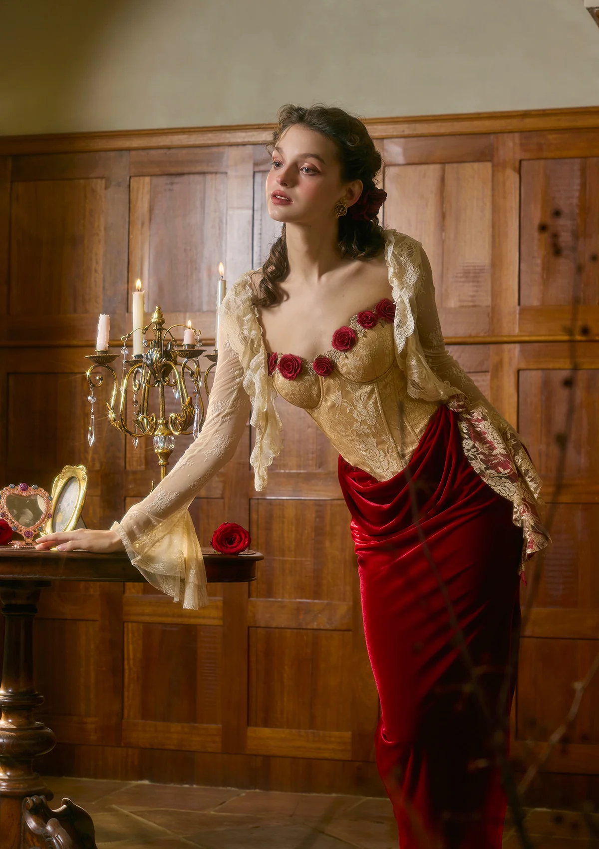 Wild Rosa in Spain Corset Dress - Thrancidy