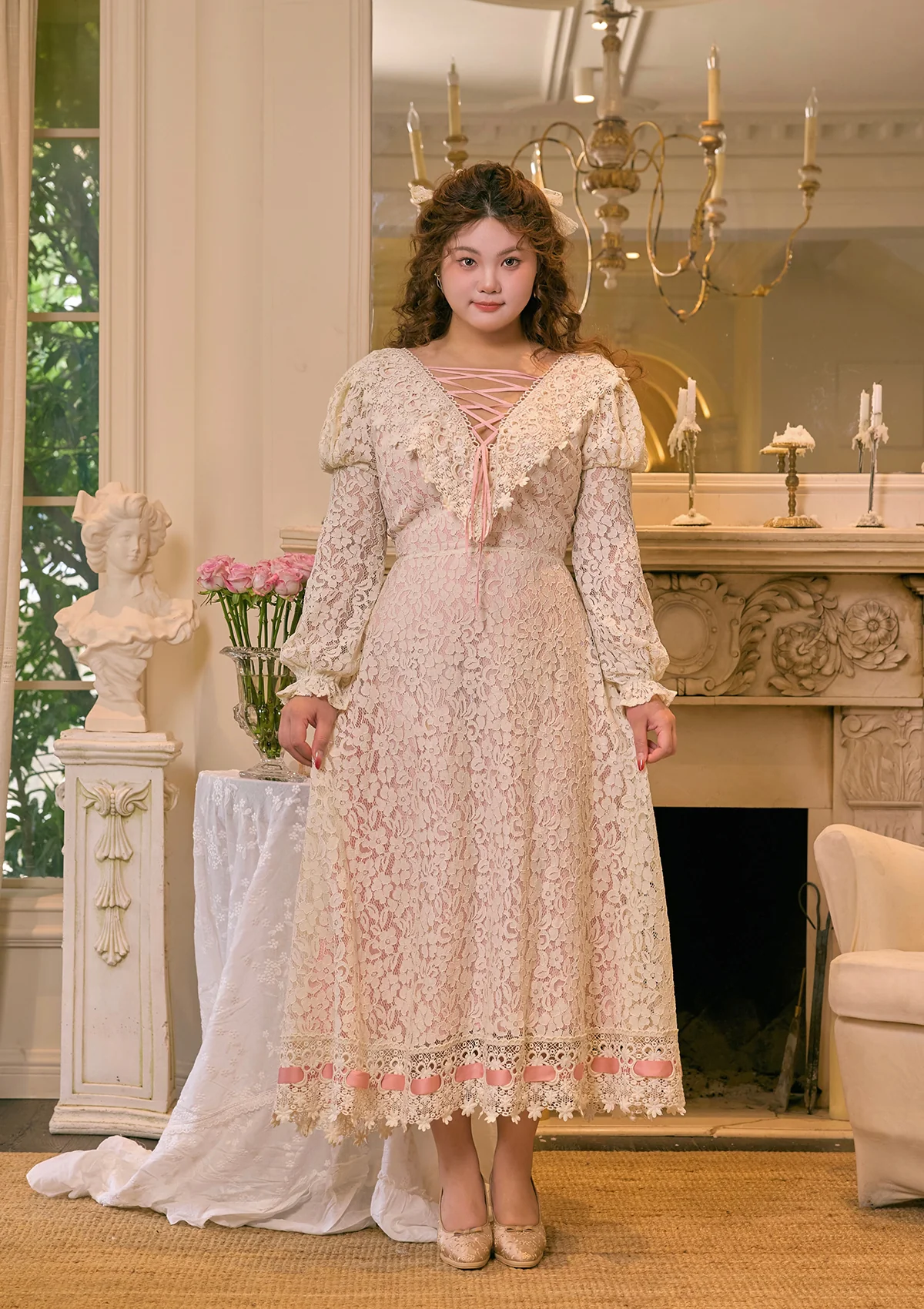 Curve & Plus Monologue Poem of Rose Dress - Thrancidy