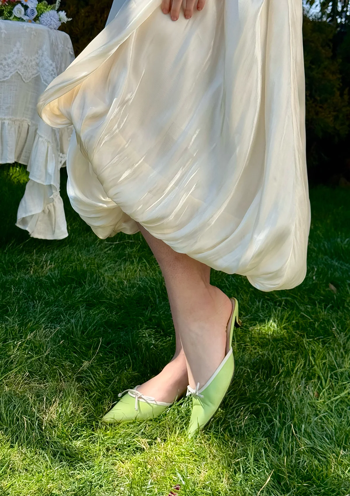 White Butterfly Flora Skirt - Thrancidy