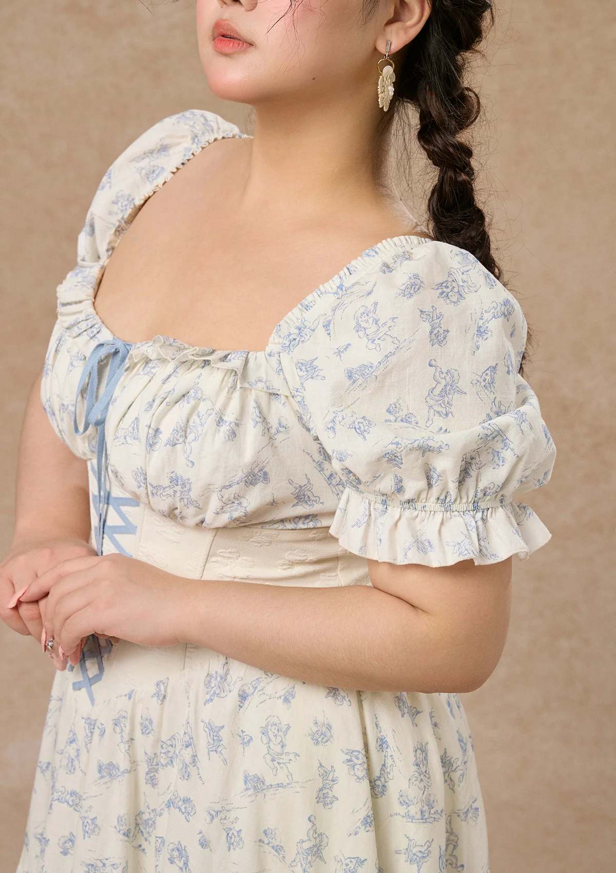 Curve&Plus Blue Dollhouse Corset Dress (Long) - Thrancidy