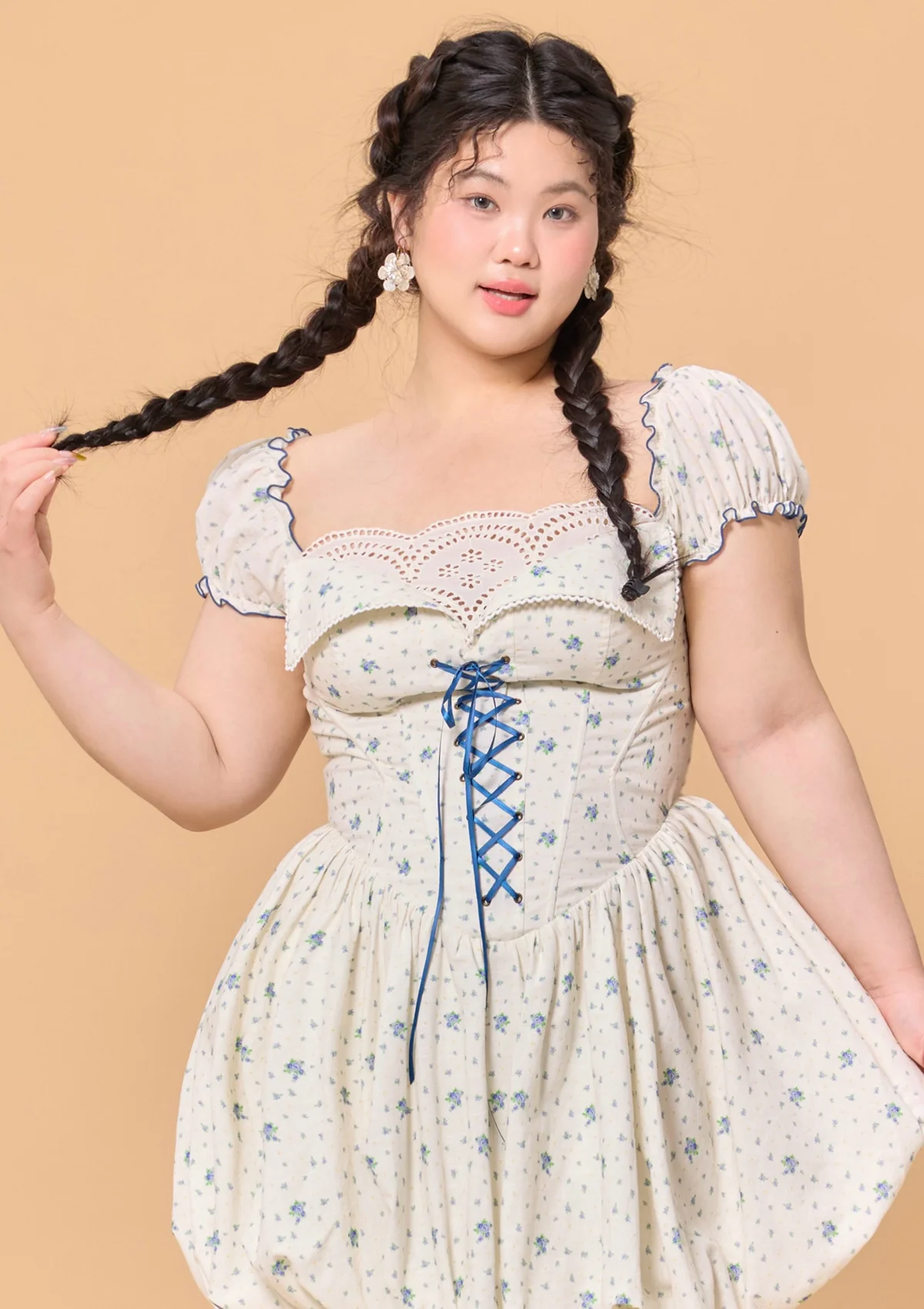 Curve & Plus Blueberry Jam Jar Dress - Thrancidy