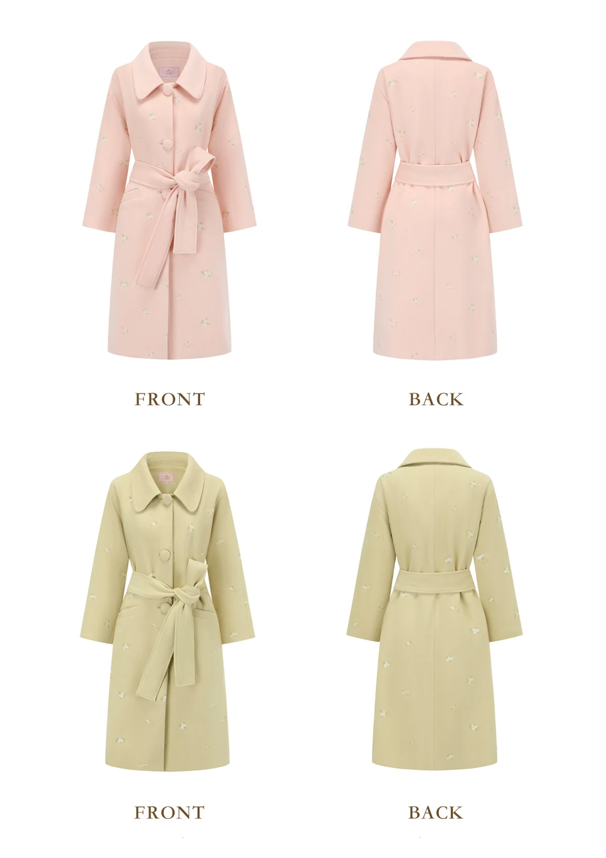 Blushy Wasabi Coat - Thrancidy