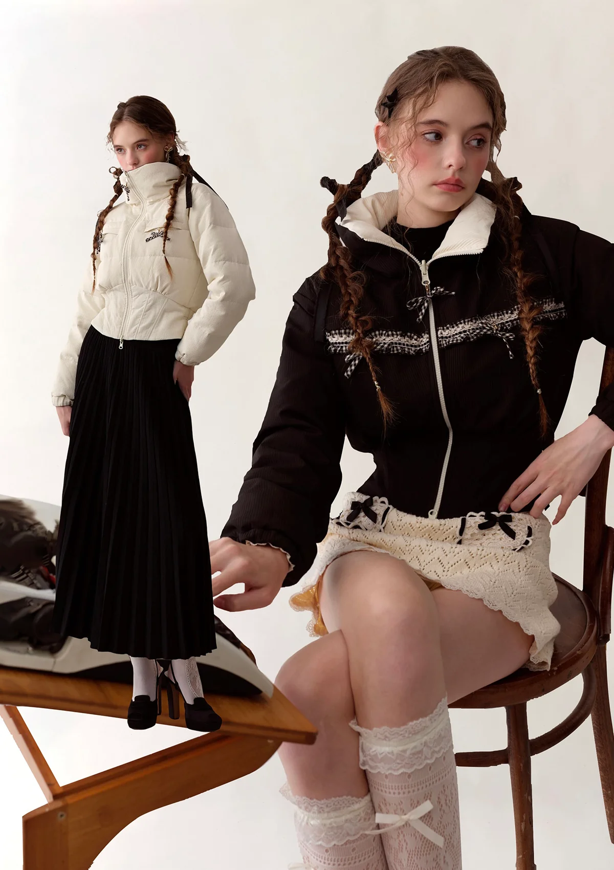 Blackberry Donazi Reversible 2-in-1 Down Jacket - Thrancidy