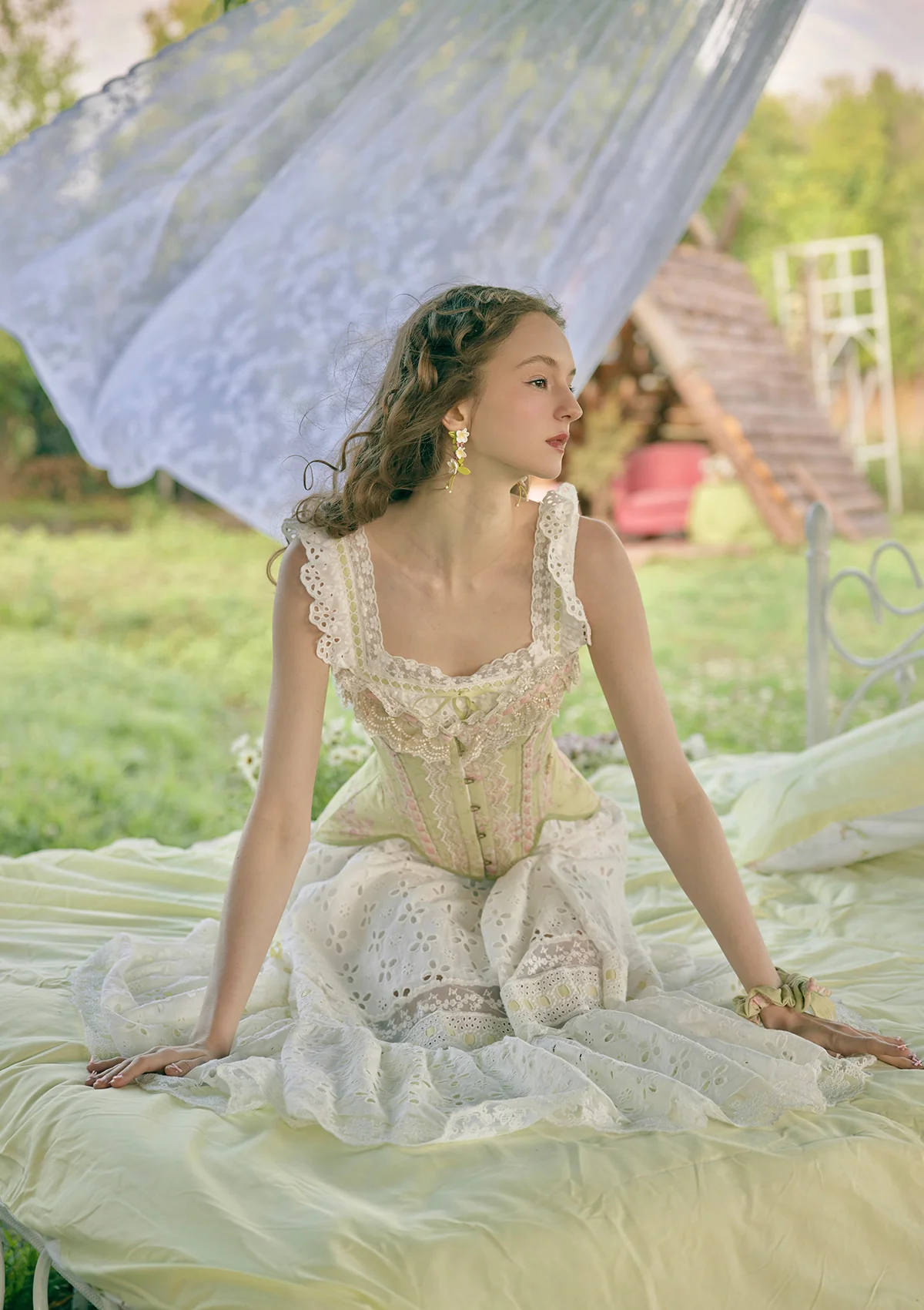 Lime Soda Corset Dress - Thrancidy