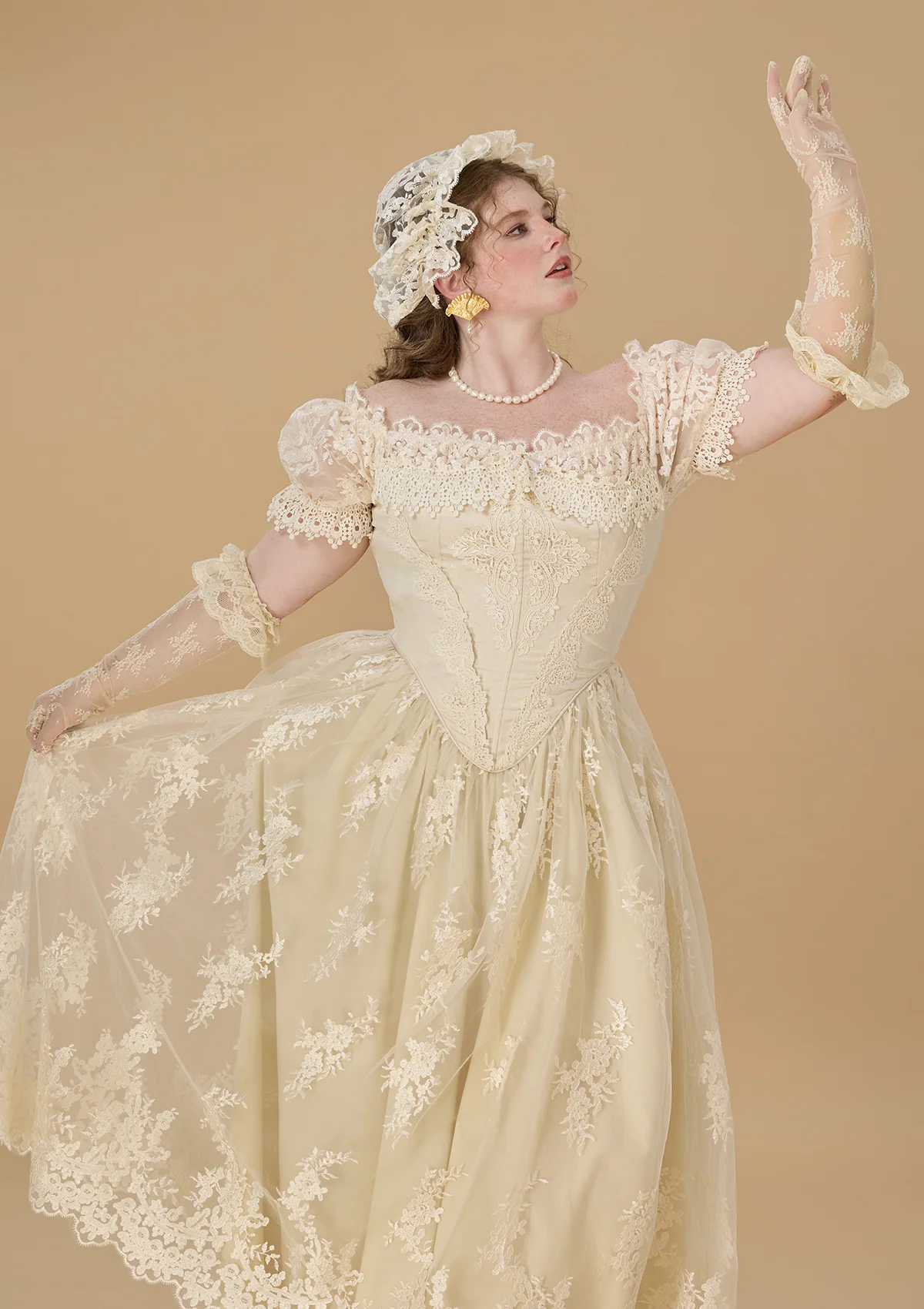 Curve & Plus The Tear of Blossom and Candle Corset Dress - Thrancidy