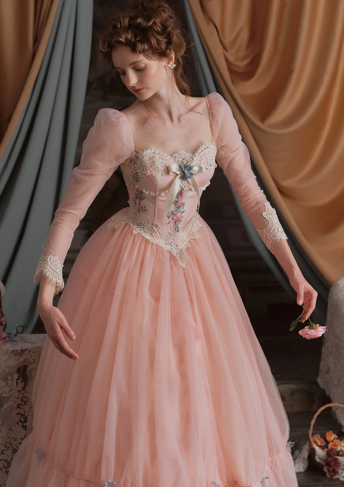 Annalise Long Sleeve Corset Dress - Thrancidy