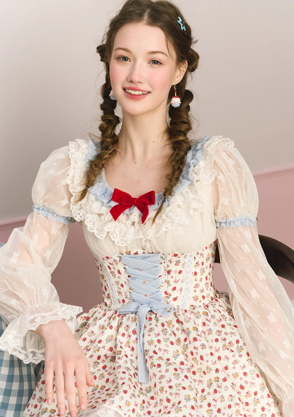 Berry Katie Rabbit Corset Dress - Thrancidy