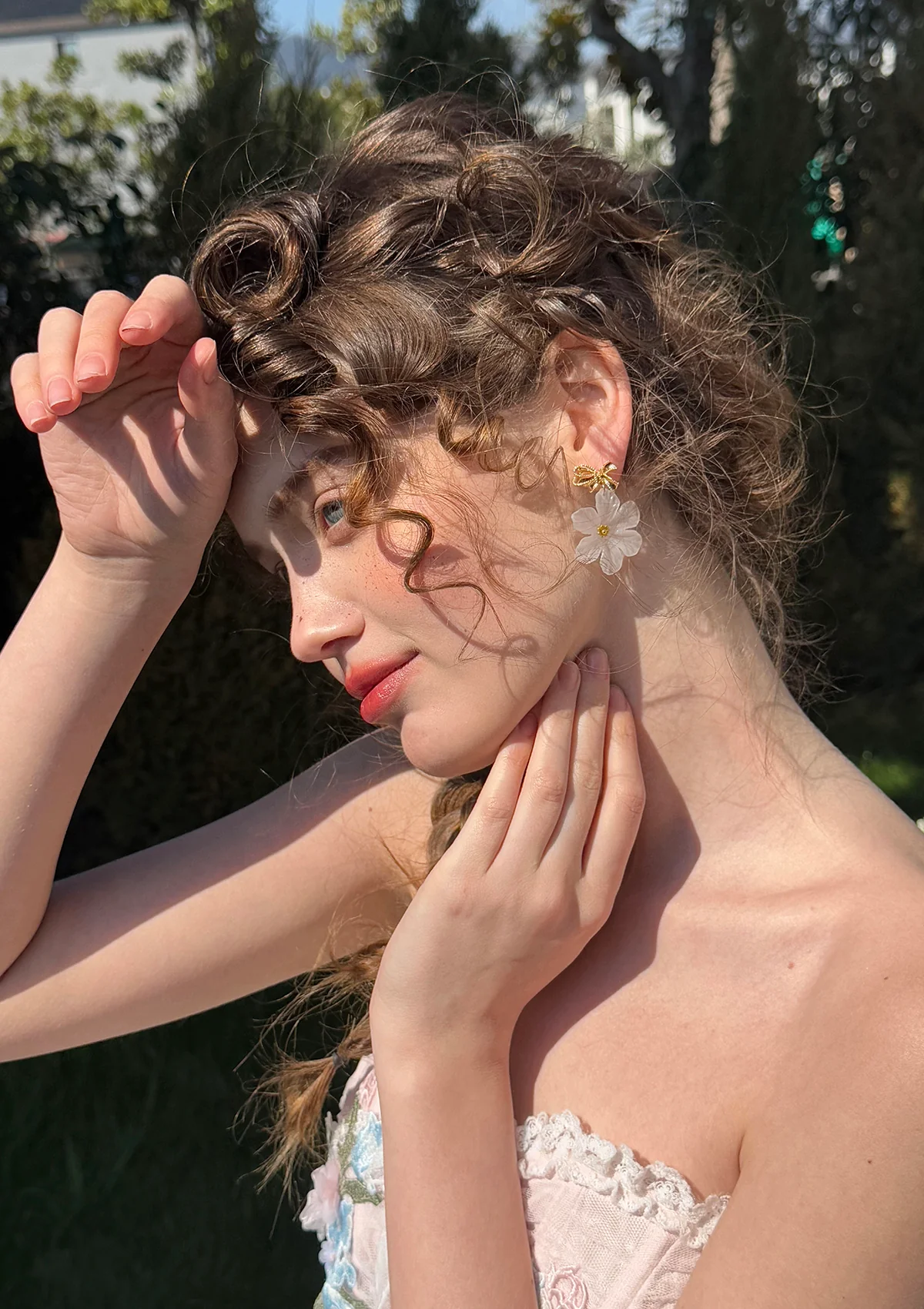 Sunlit Petals Ear Studs - Thrancidy