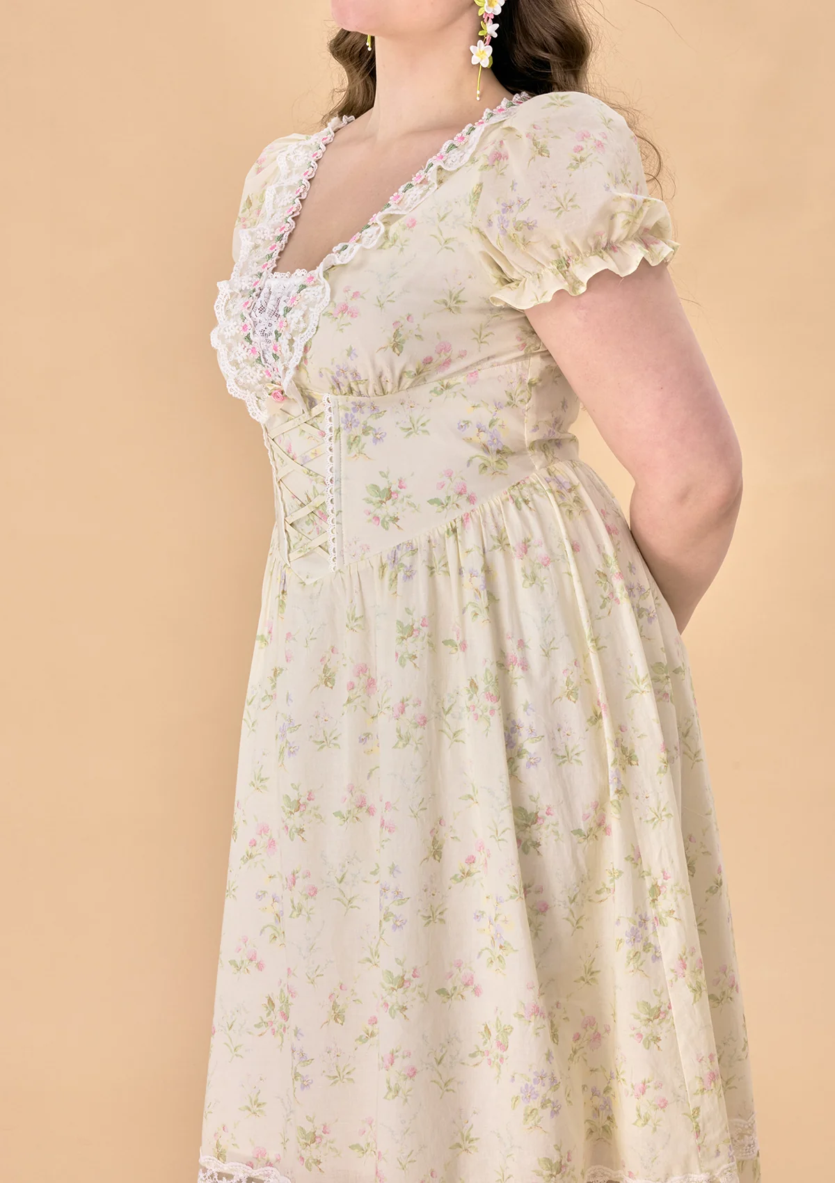 Curve & Plus Garden Tea Party Corset Dress - Thrancidy