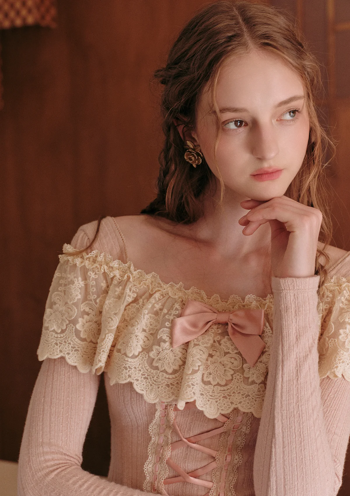 Warm Winter & Sweet Chestnut Knit Top - Thrancidy