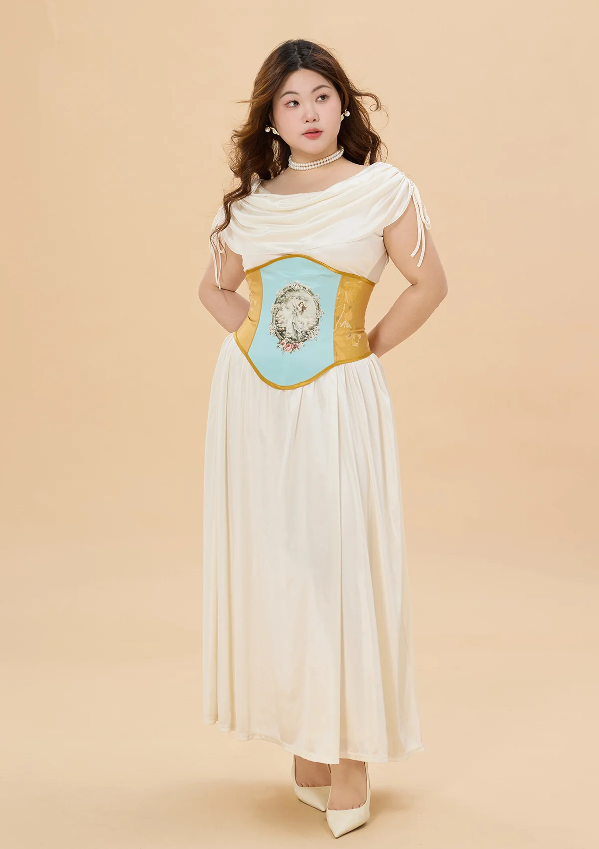 Curve & Plus Holy Golden Crown Corset (underbust) - Thrancidy