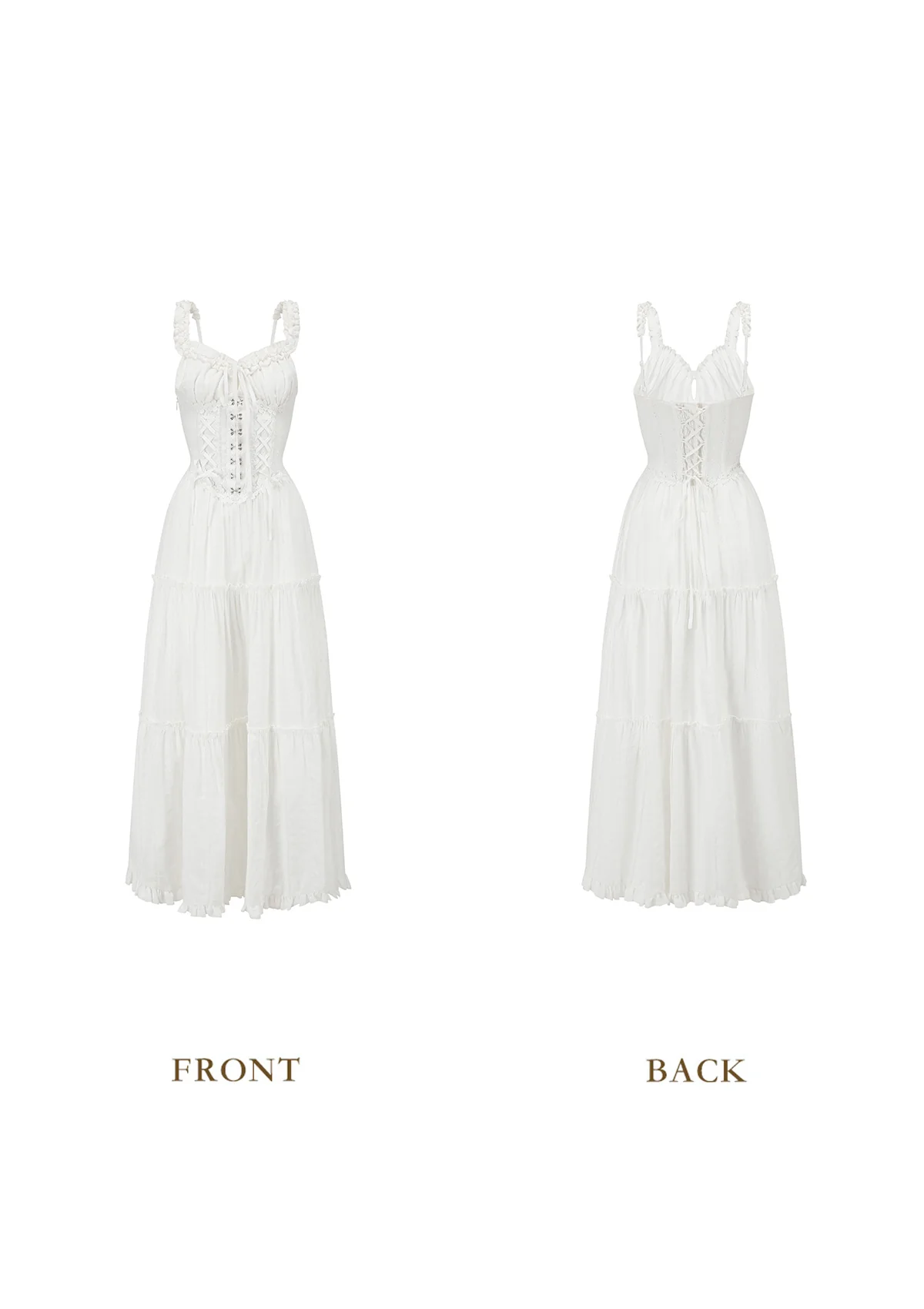 White Dream Tide Corset Dress - Thrancidy