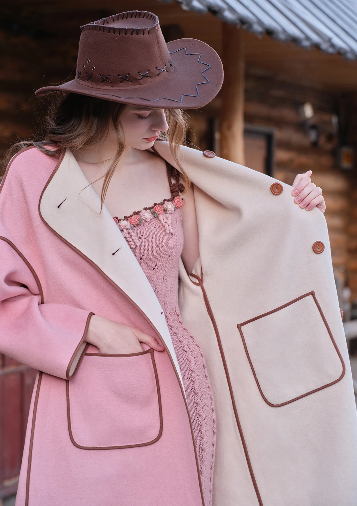 Winter Dopamine Double-faced Overcoat - Thrancidy