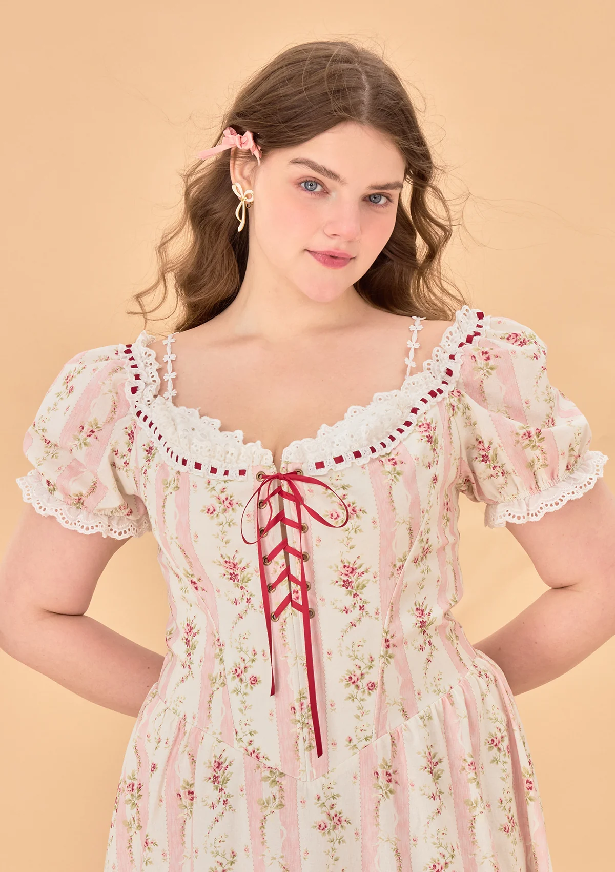 Curve & Plus Audrey Tea Party Corset Dress - Thrancidy