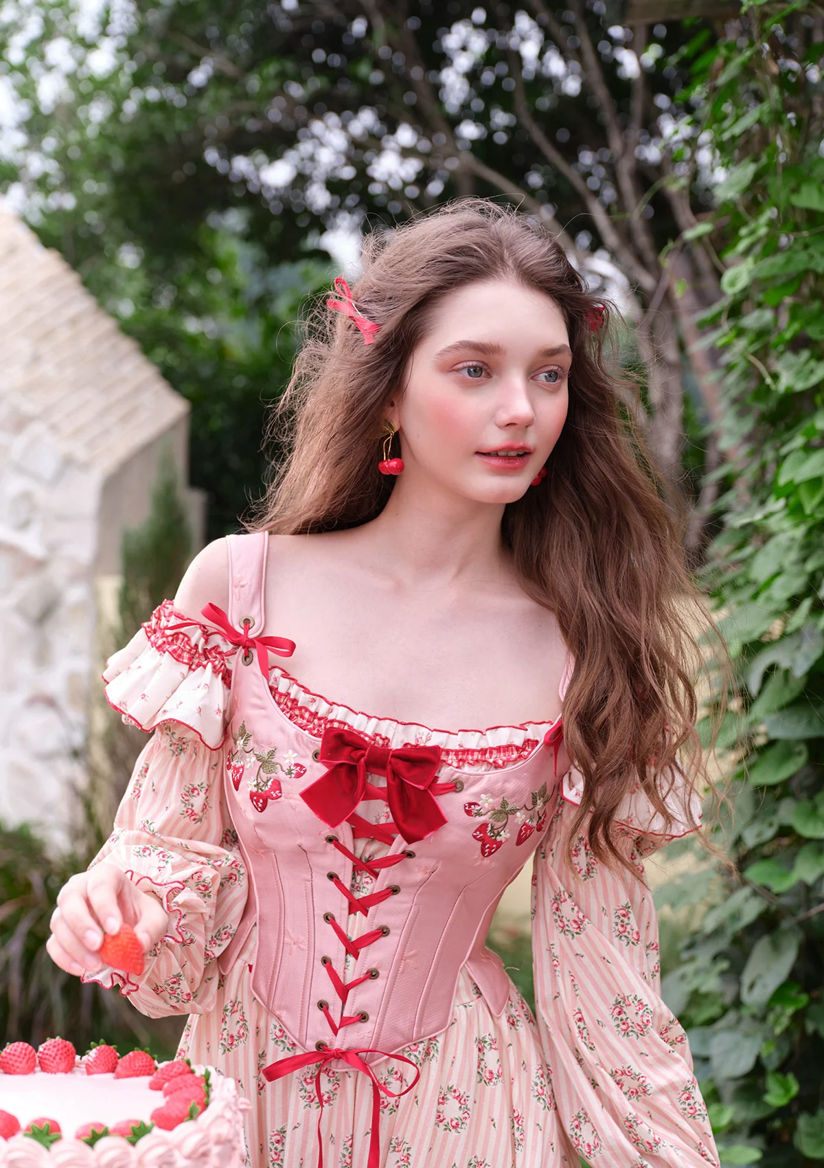 Wild Strawberry Paradise Corset - Thrancidy