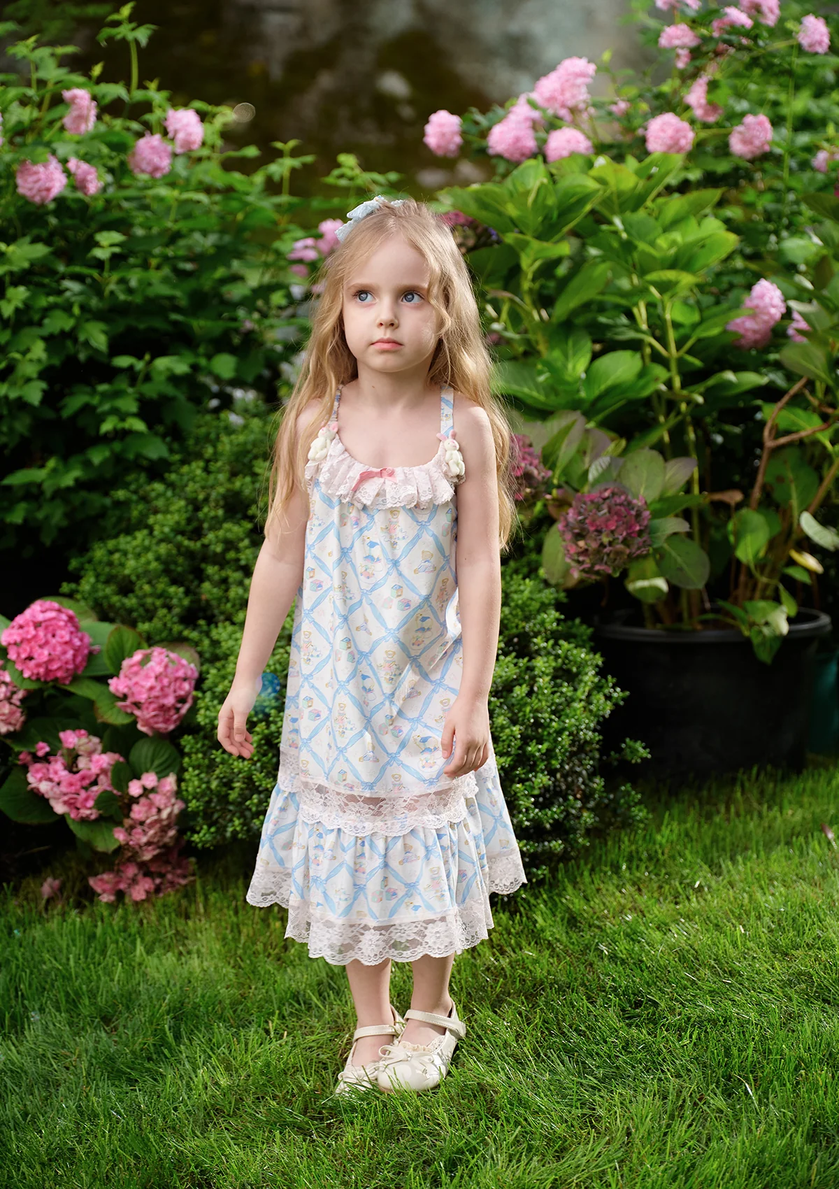 Toddler Girl Bear Butterfly Dance Dress - Thrancidy